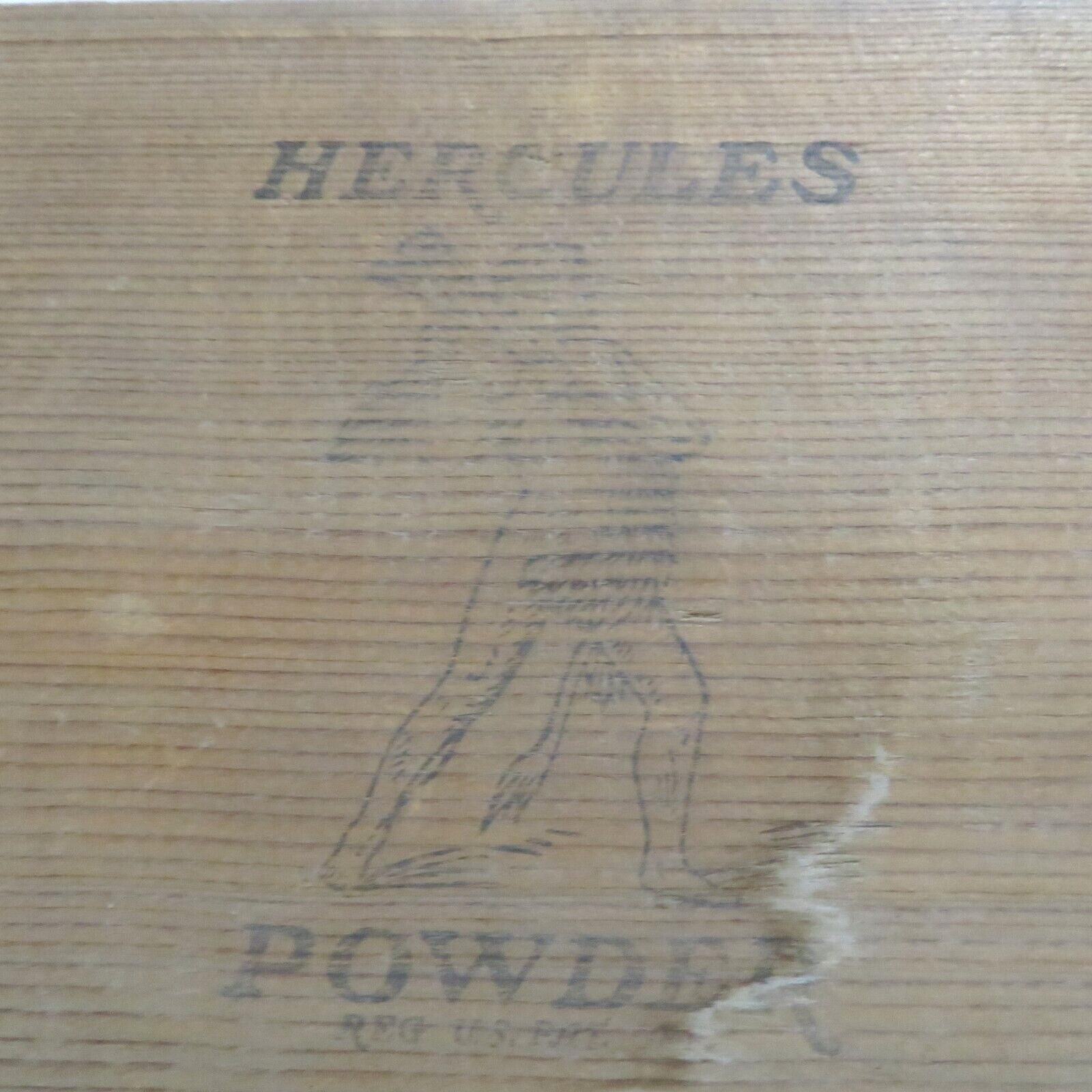 Vintage Hercules Gun Powder Crate Face – Hercules is faded but great piece