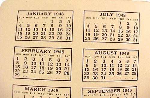 Corn Belt Laboratories 1948 Calendar & Notepad East St Louis Illinois IL Vintage