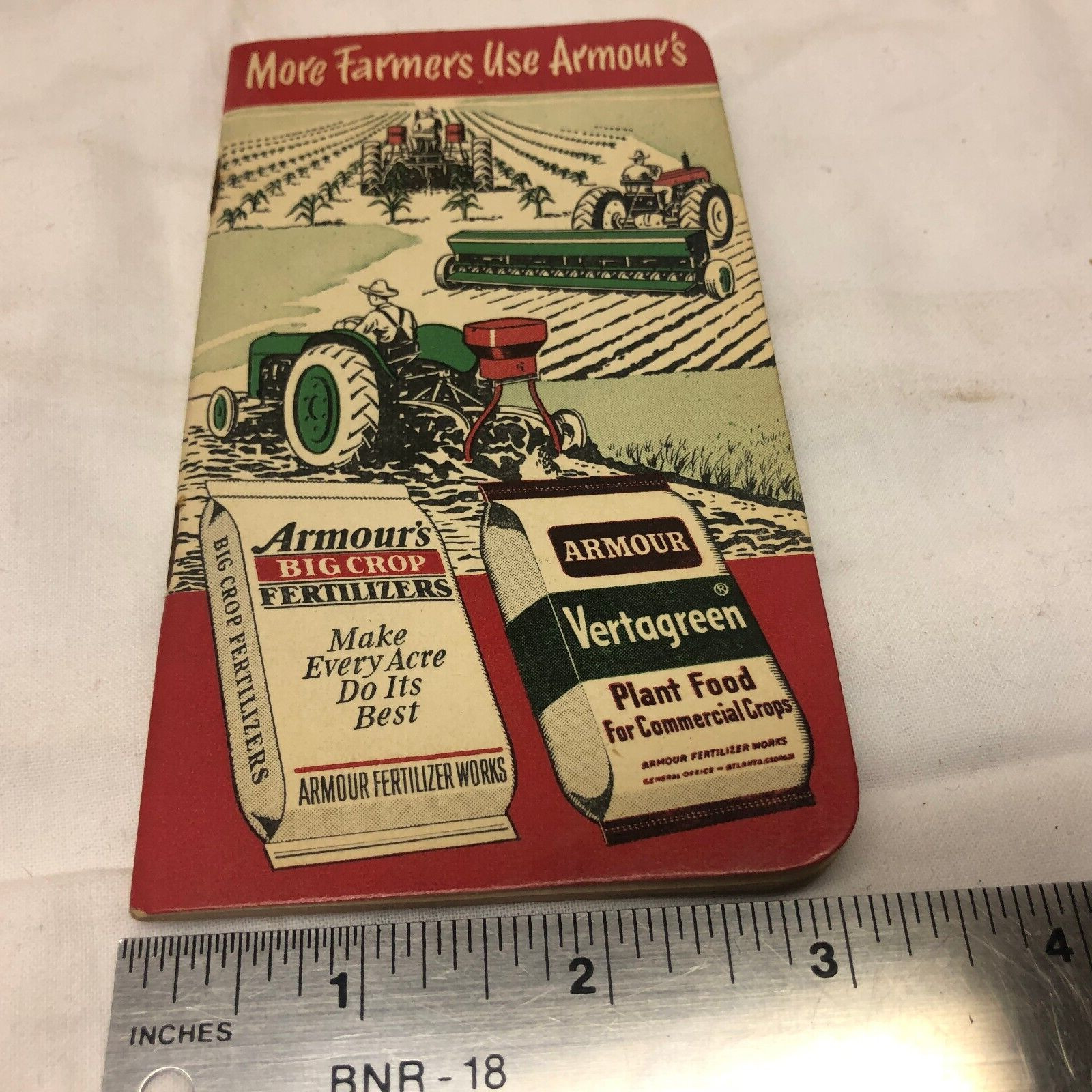 Vintage 1952 Armour&rsquo;s Advertising Pocket Notebook