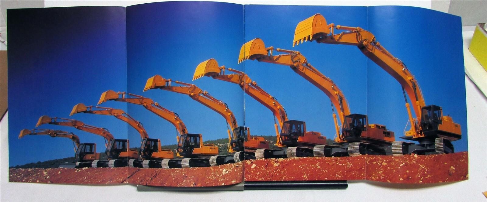 1992 JCB Crawler Excavators Specifications Construction Sales Brochure