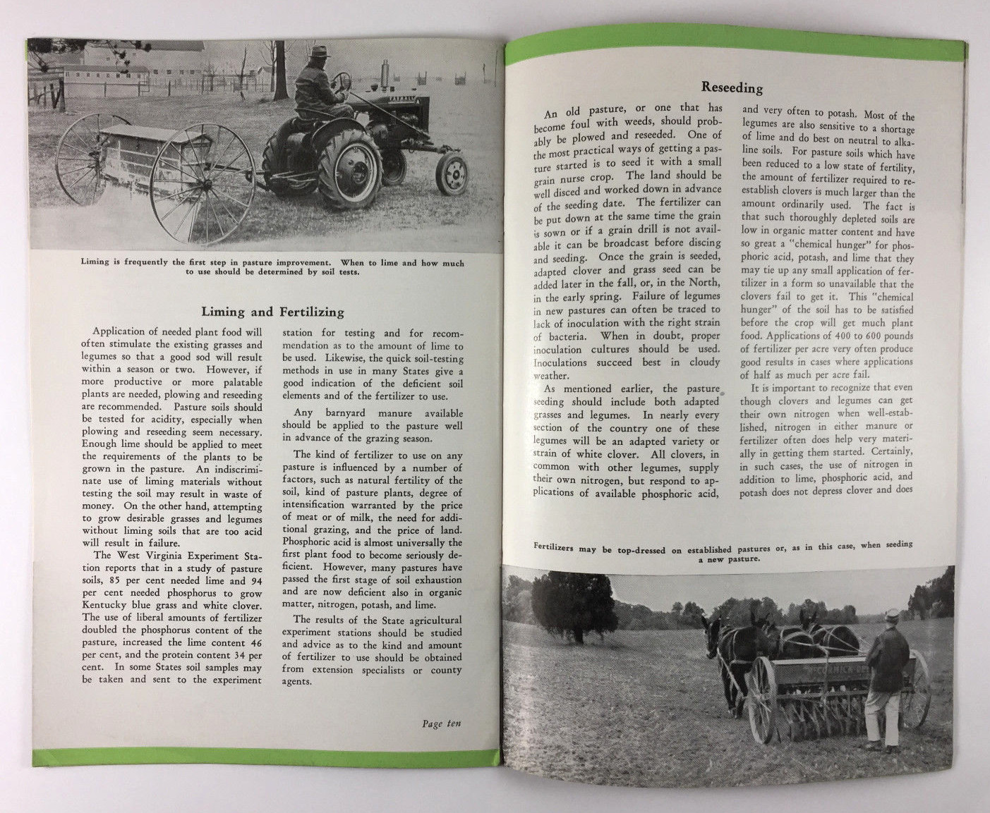 Green Acres by R H Lush Agricultural Farming Brochure National Fertilizer 1940s