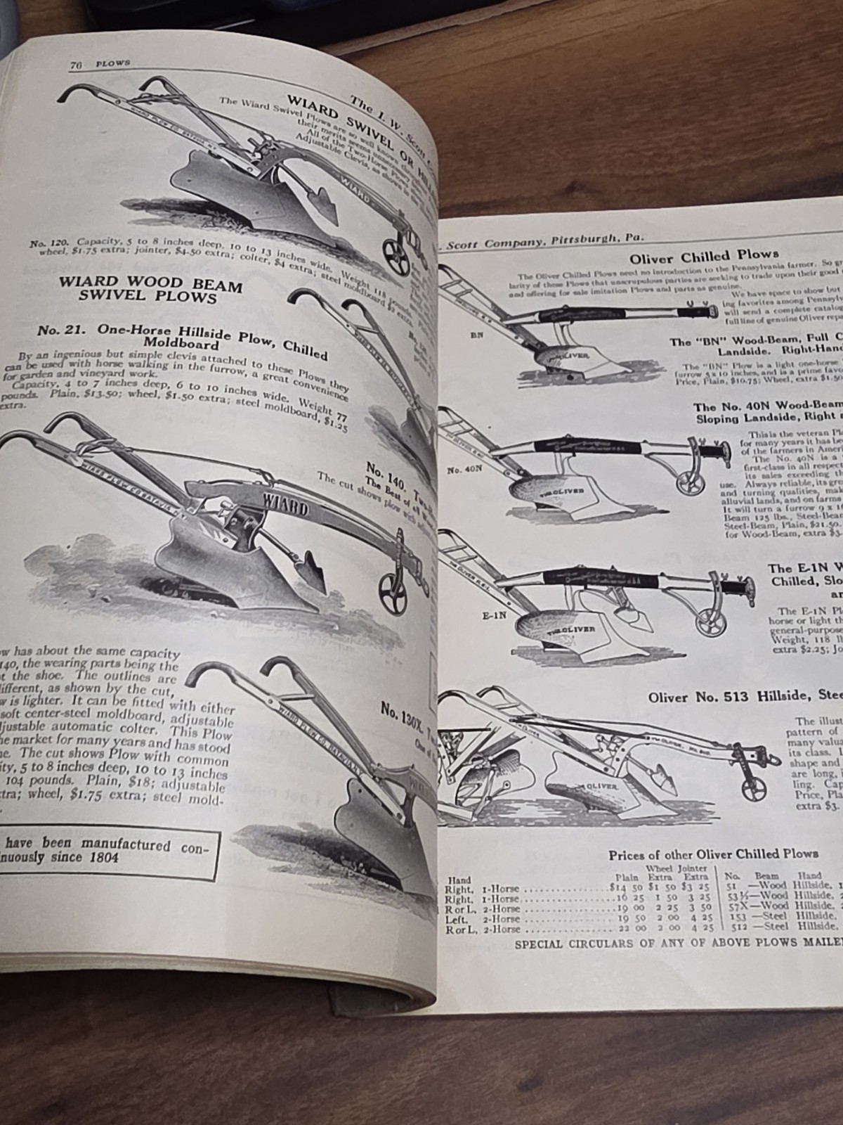 1926 Scott Co Catalog Farm Machinery Tools Plows Seeds Flowers Washer