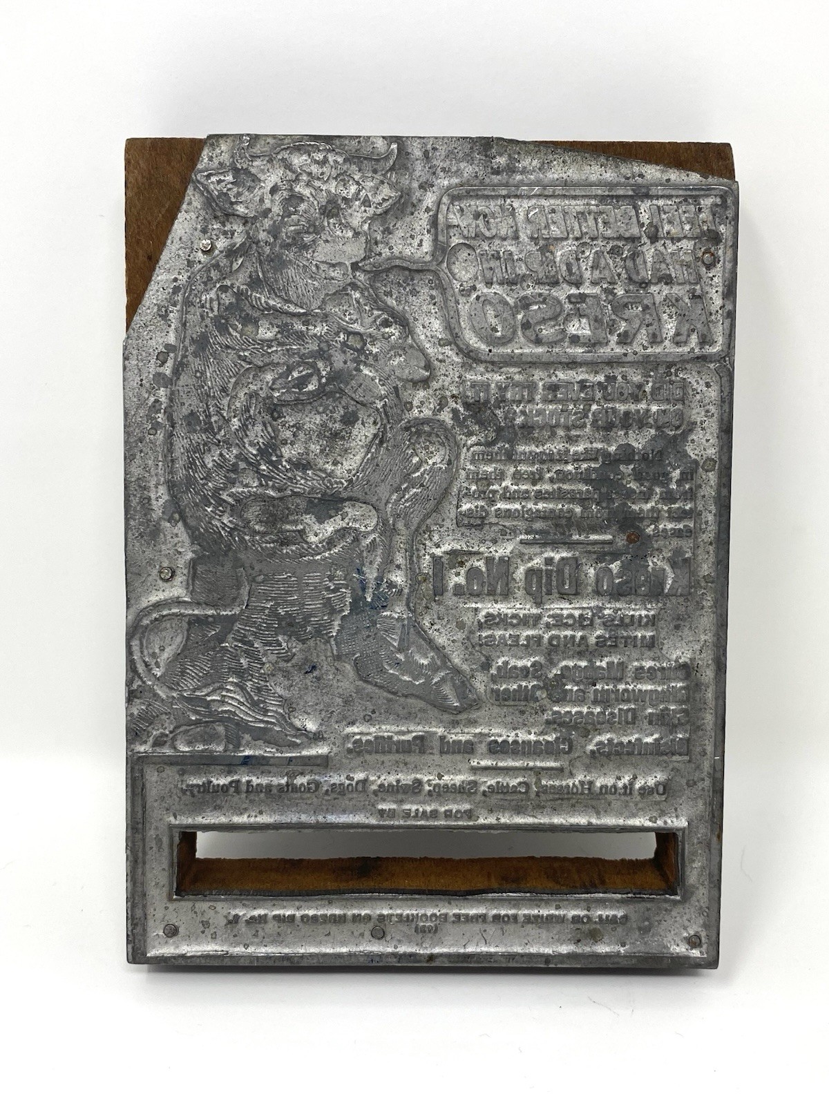 Kreso Dip No.1 Advertising Print Block Vintage