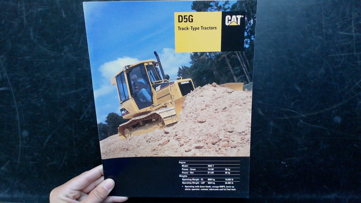 Caterpillar D5G Track-Type Tractors Brochure 2001 Agriculture