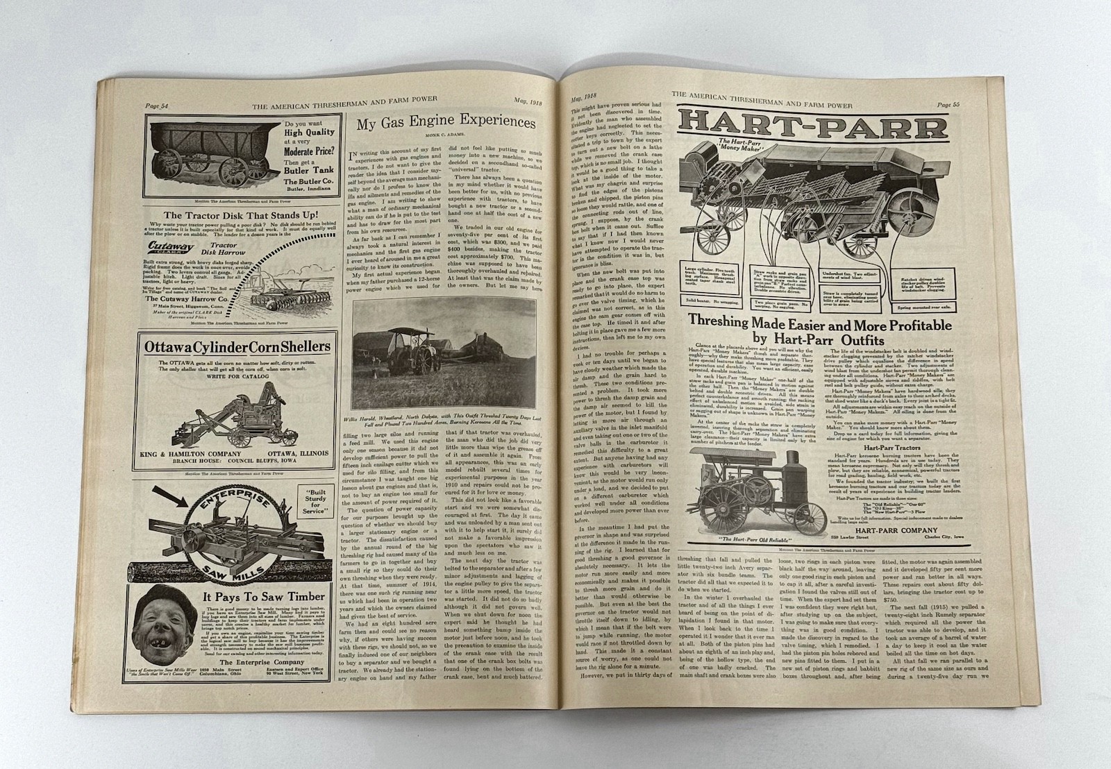 The American Thresherman & Farm Power MAGAZINE May 1918 MADISON, WIS.