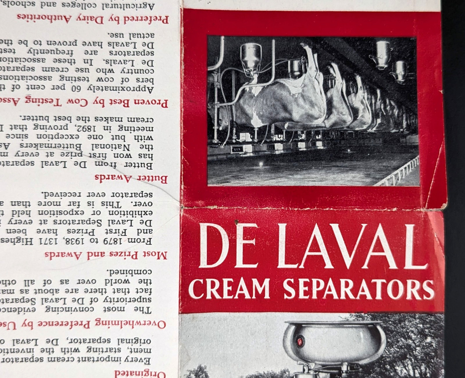 De Laval Cream Separators Advertising Brochure Agriculture Dairy Farming 1937