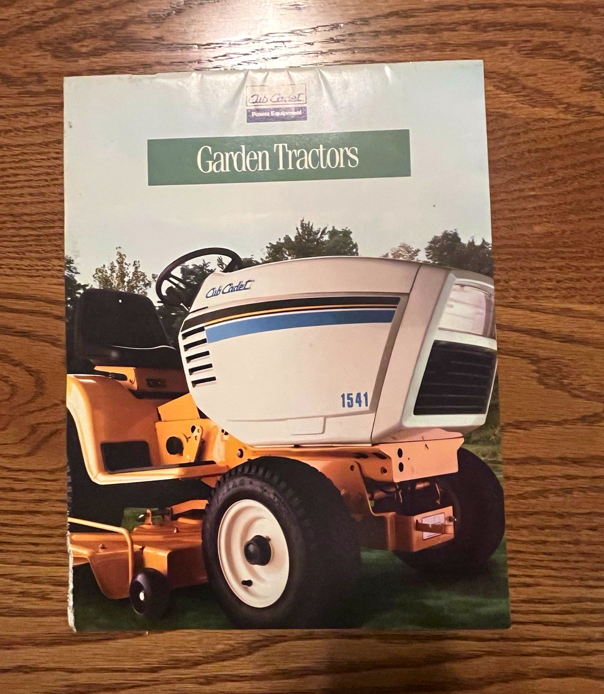 Cub Cadet Garden Tractors Advertising Brochure Agriculture White Yellow Blue