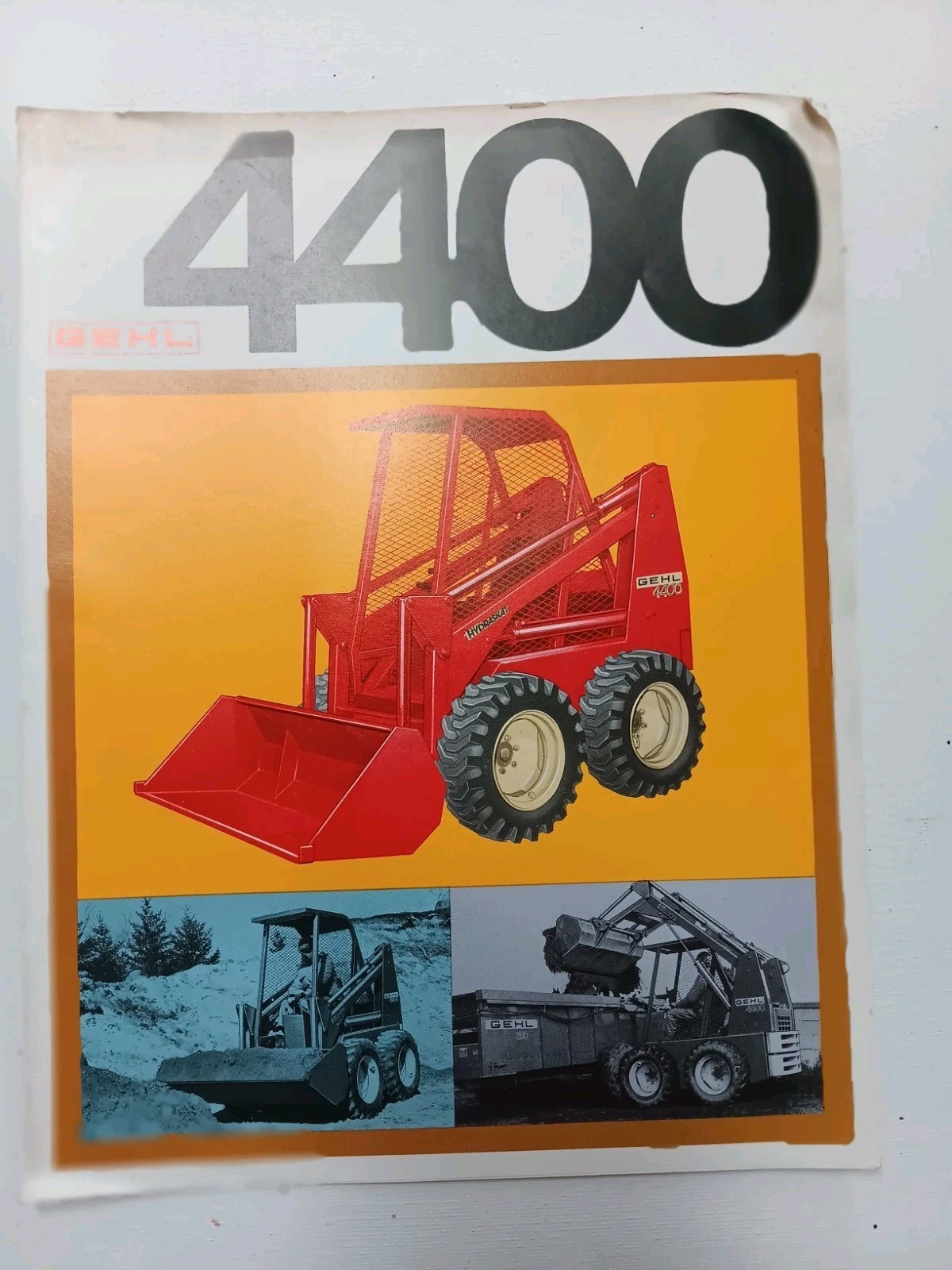 GEHL 4400 Skid Steer & Accessories BROCHURE DEALER Advertising Trifold