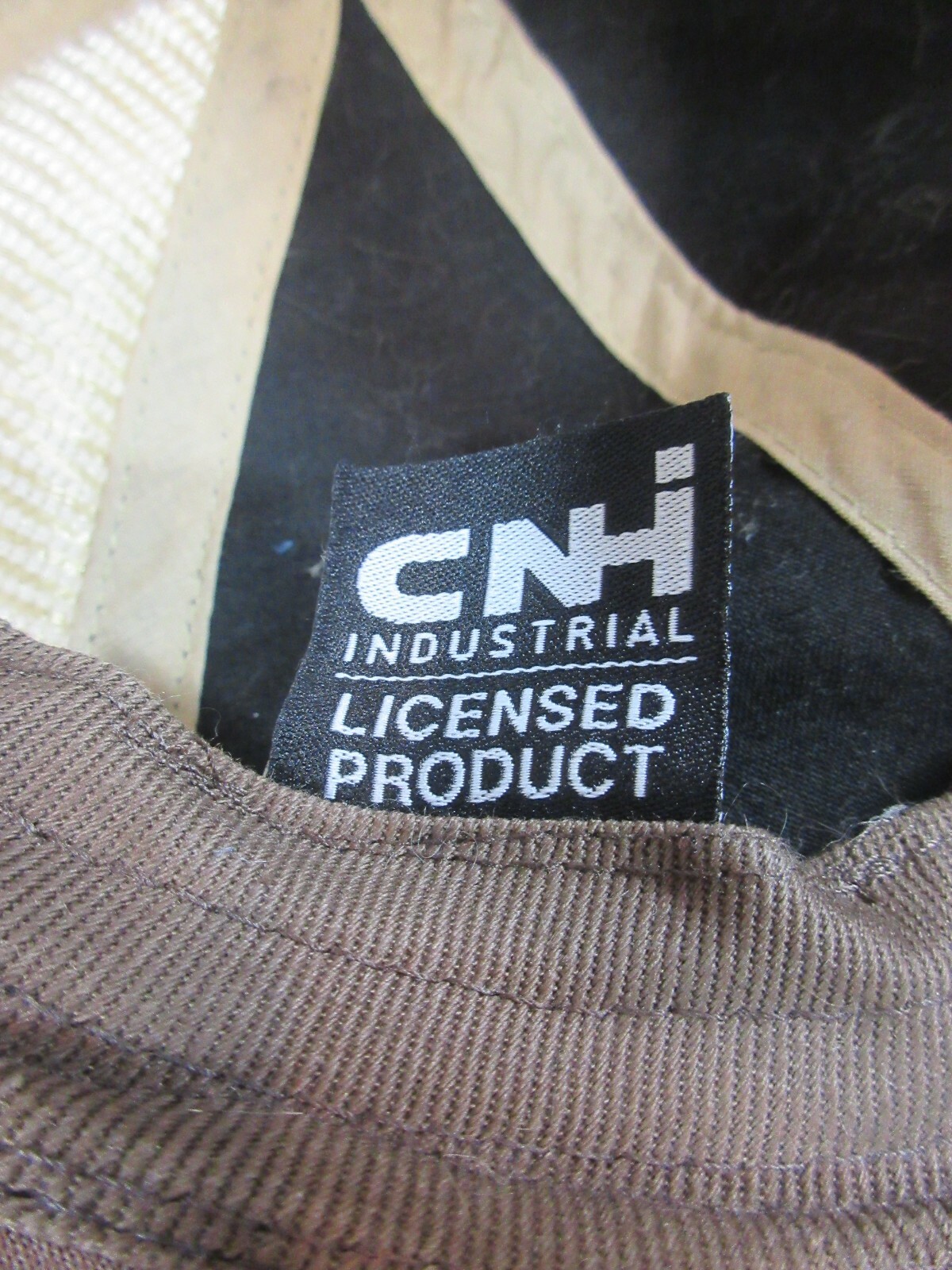 Brown International Harvester Rustic Look Emblem Hat With Tan Mesh Back