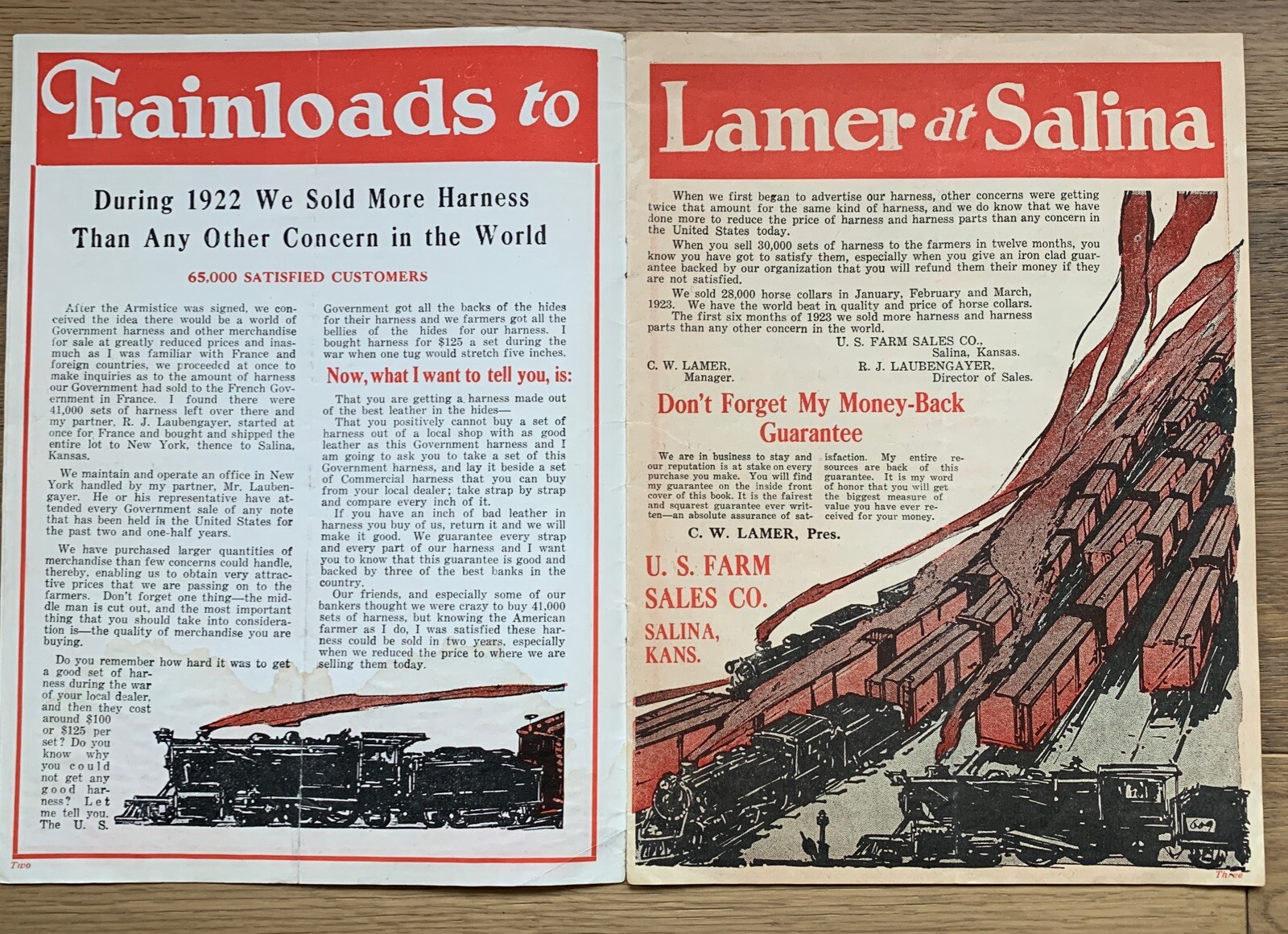 Vntg U.S. ARMY GOODS FARM NEEDS Catalog No. 6 RARE 1923-24 Salina, KS