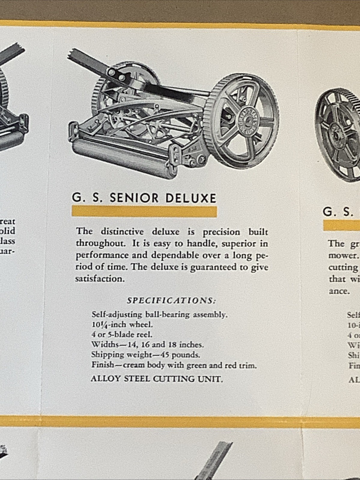 Vintage 1932 Great States Lawnmowers Brochure Great States Corp IN INV-P0959￼