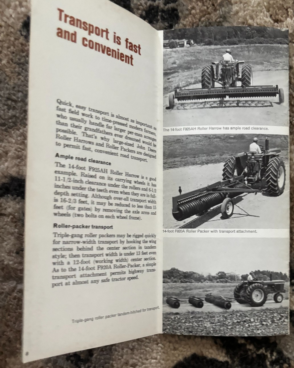 John Deere Roller Harrows & Packers For 1966 Brochure DCPA26