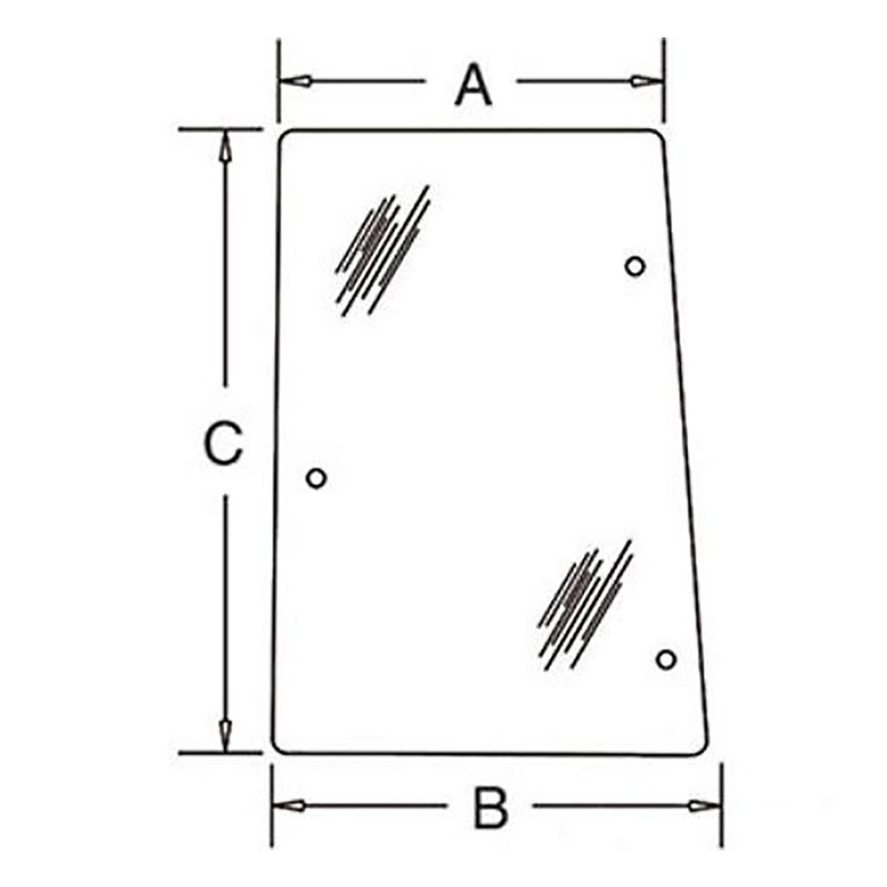 Glass 192001A3 Fits Case CX100 CX50 CX60 CX70 CX80 CX90