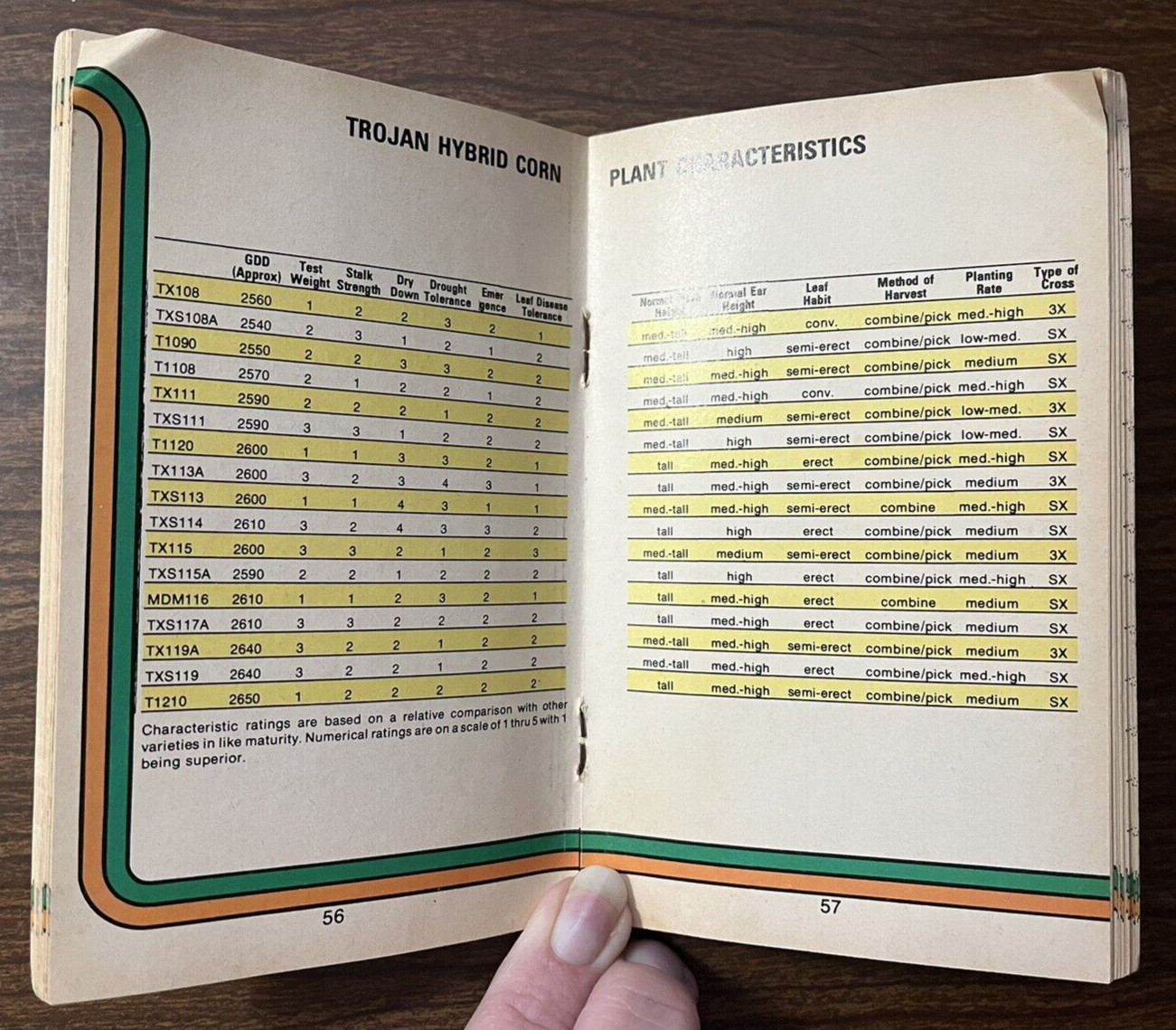 1978 Pfizer Genetics Eastern Area Gold Book Seed Guide ~ Note Book Pocket Ledger