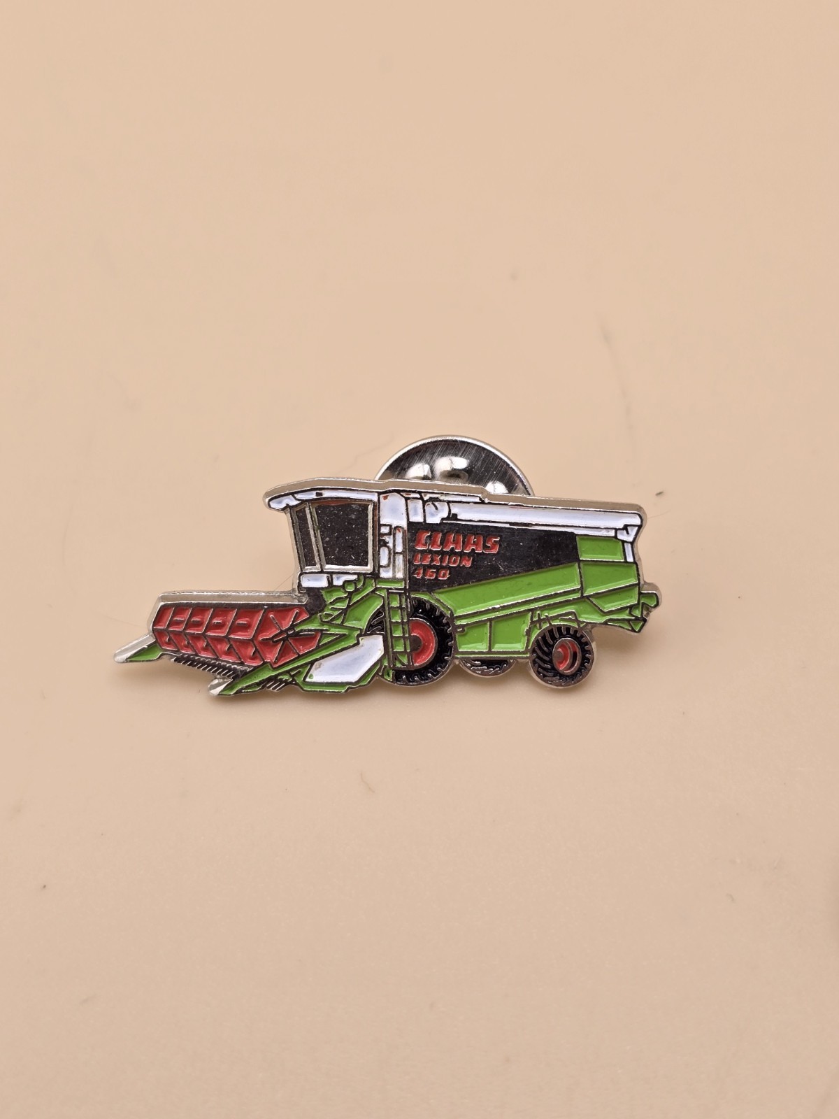 Lot Of 2 Vintage Claas Tractor Enamel Lapel Pin Challenger Agriculture Crawler