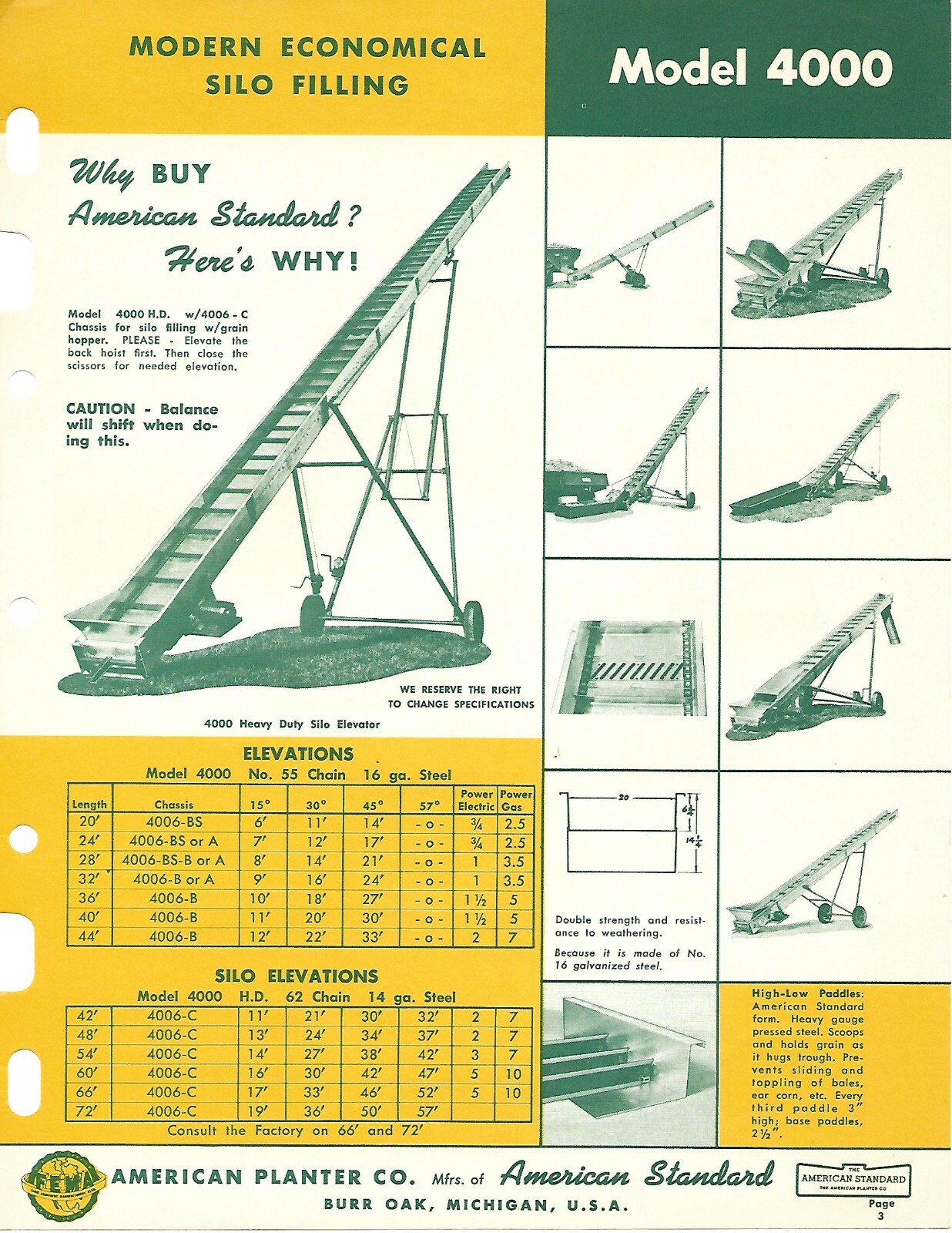 American Planter – American Standard – Farm Elevator Auger – Mixed Pages (F7521)