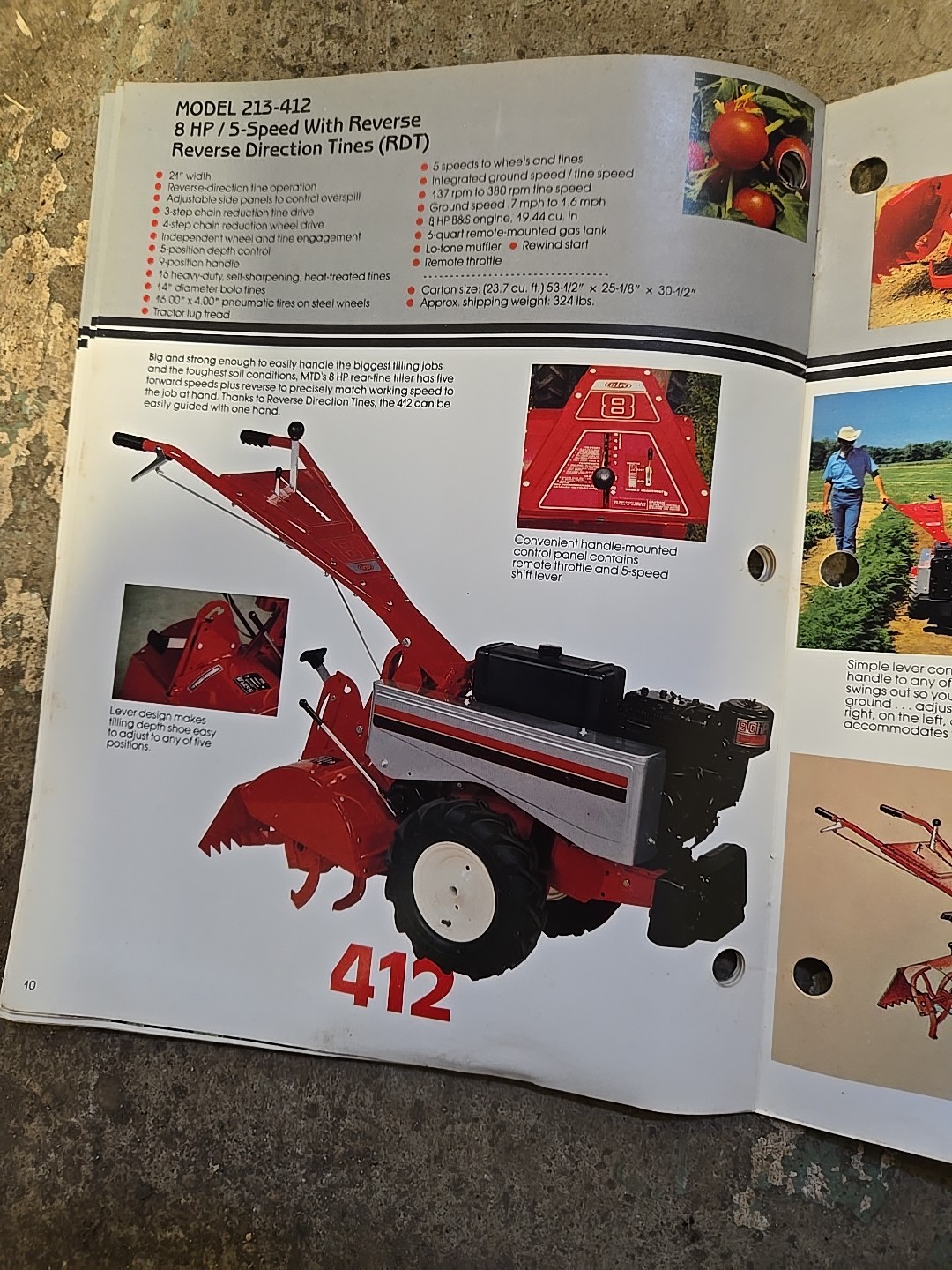 1983 MTD Rotary Tillers Brochure Catalog Point Of Sale