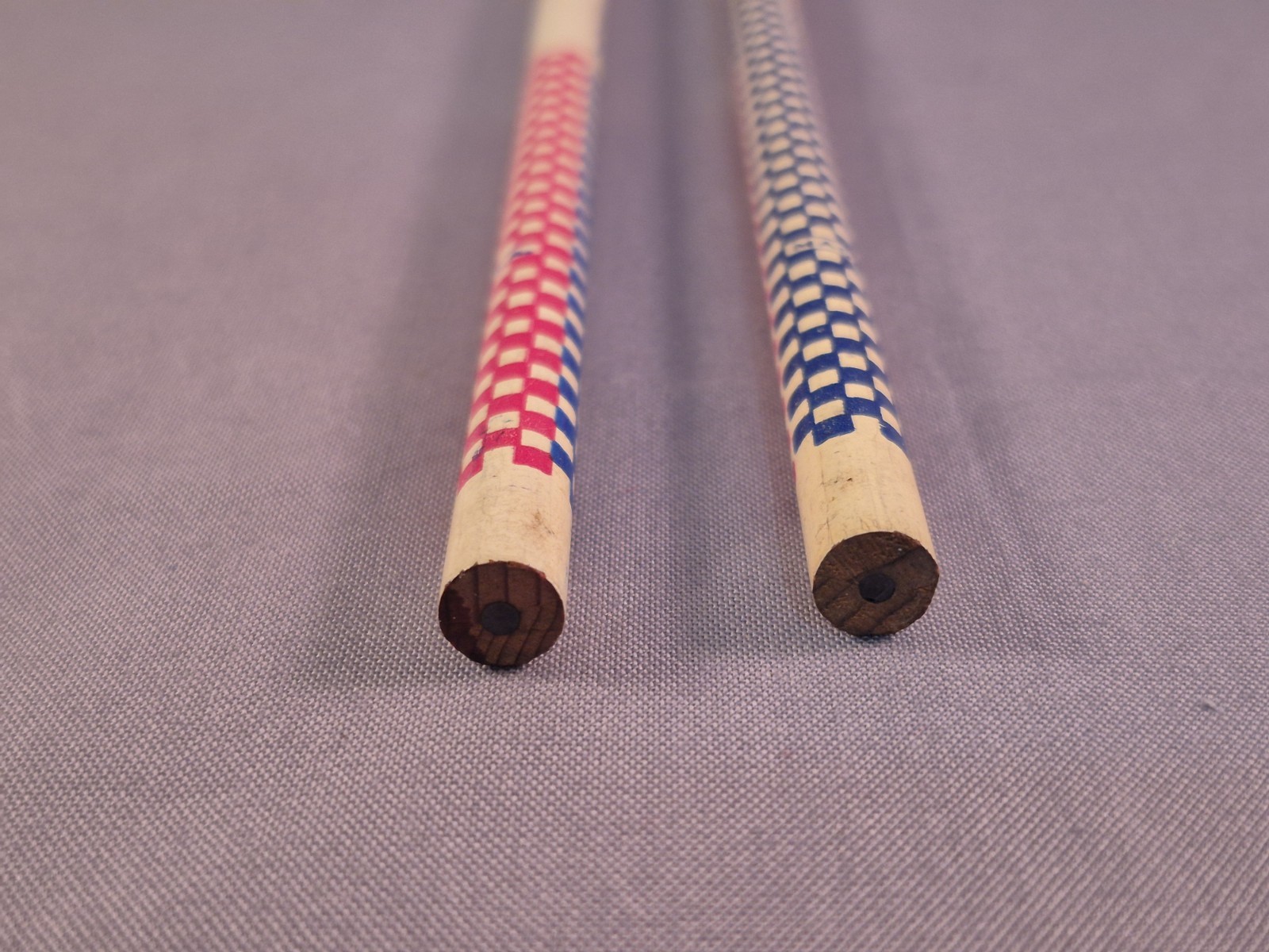 Two Vintage Pencils Purina Chow Ovid Roller Mills Michigan Advertisement White