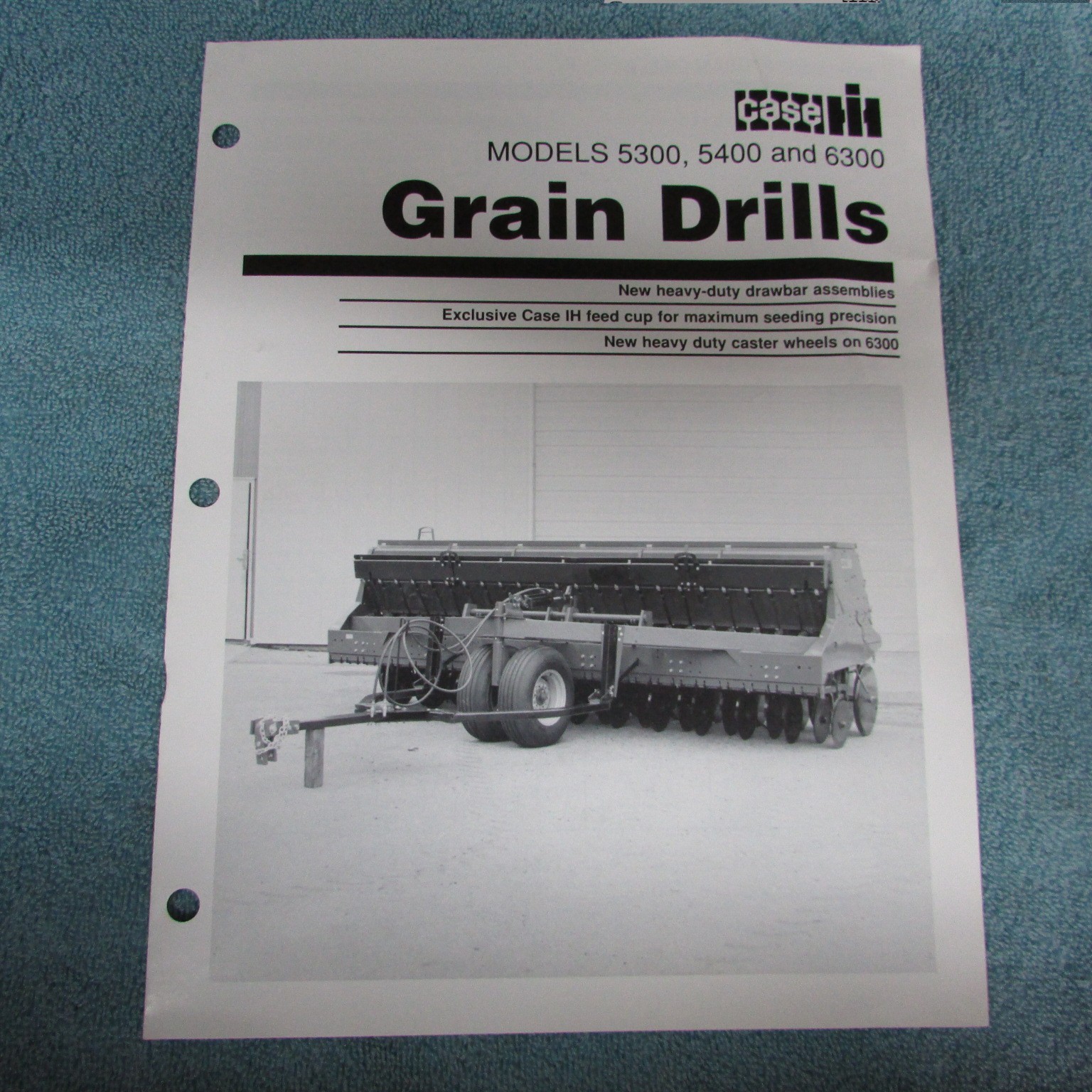 Case Brochure&rsquo;s (3) 2090 &1896 Tractors Grain Drills 5300, 5400, 6300