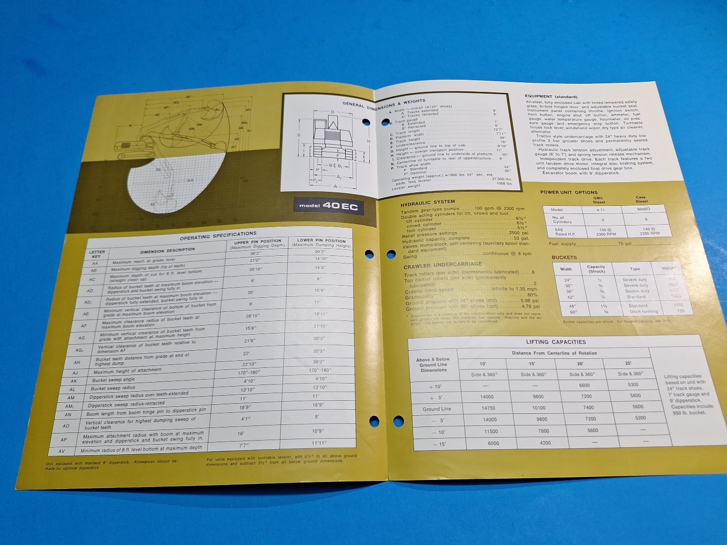 Drott Excavator Brochure 40 Ec Crawler