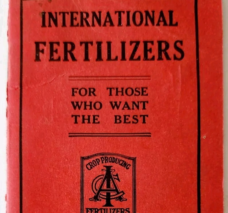1931 International Fertilizer Memo Book With Calendar Notepad Booklet Mass E89A