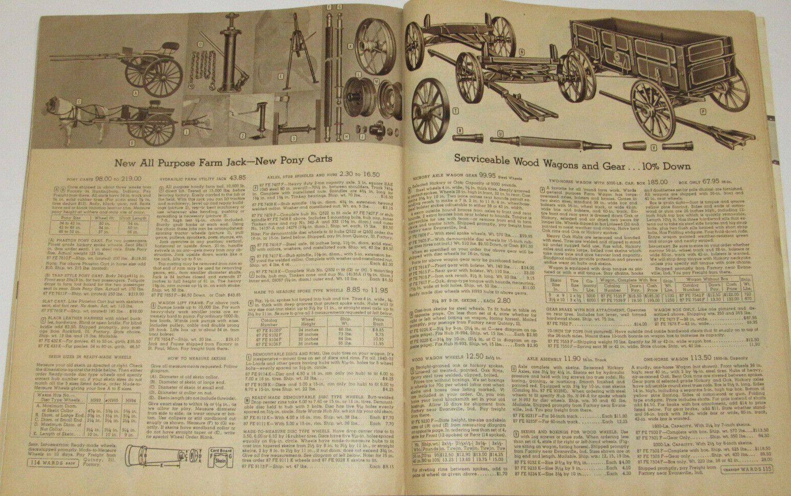 VTG 1953 MONTGOMERY WARD FARM CATALOG! HORSE DRAWN EQ/TOOLS/BEE KEEPING/CHICKENS