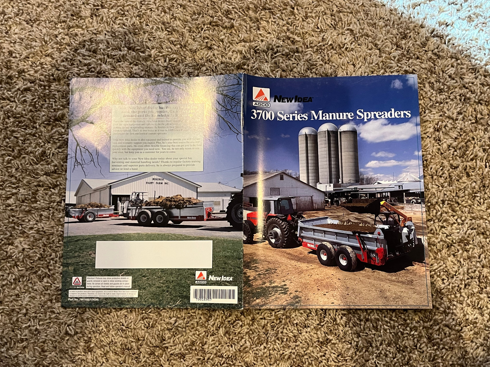 NEW IDEA AGCO BROCHURE 3700 SERIES MANURE SPREADERS
