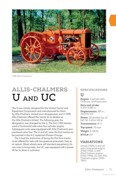 Field Guide to Classic Farm Tractors BOOK More Than 400 Models from 1900 to 1990