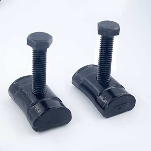 Full Thread, Set of 2 Torsion Bar Key Adjustment Block Nuts with Bolts for Chevy