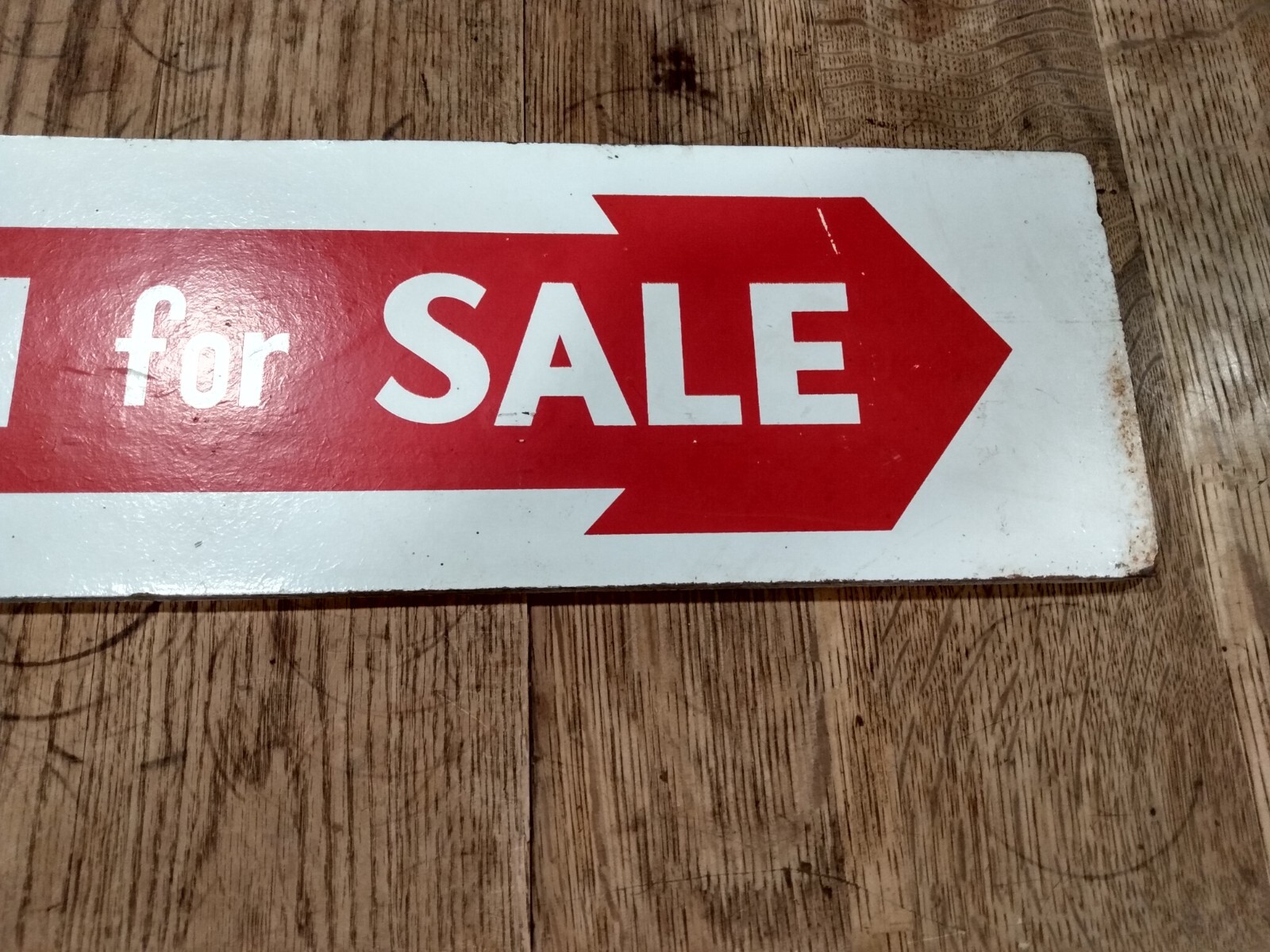 Vintage Farm for Sale Advertising Double Sided Sign Farmhouse Decor