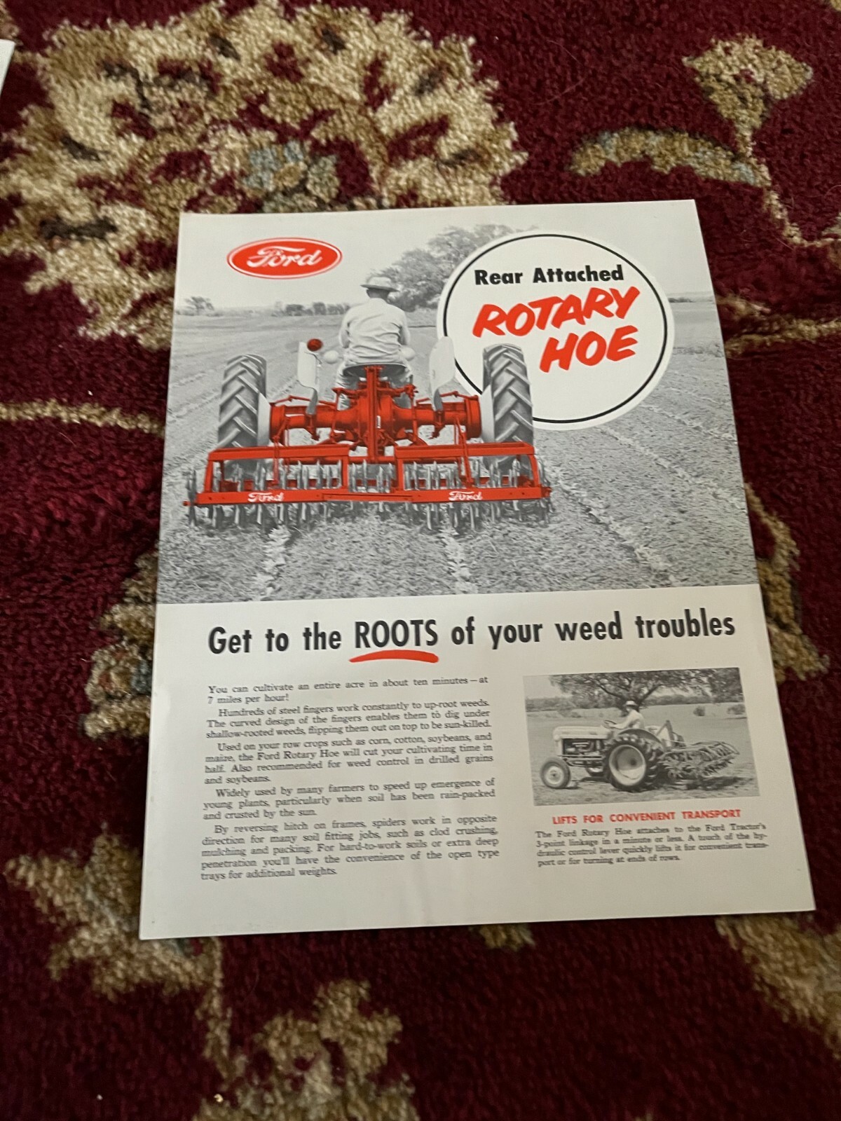 Ford Tractor Dearborn Rotary Hoe Brochure FCCA