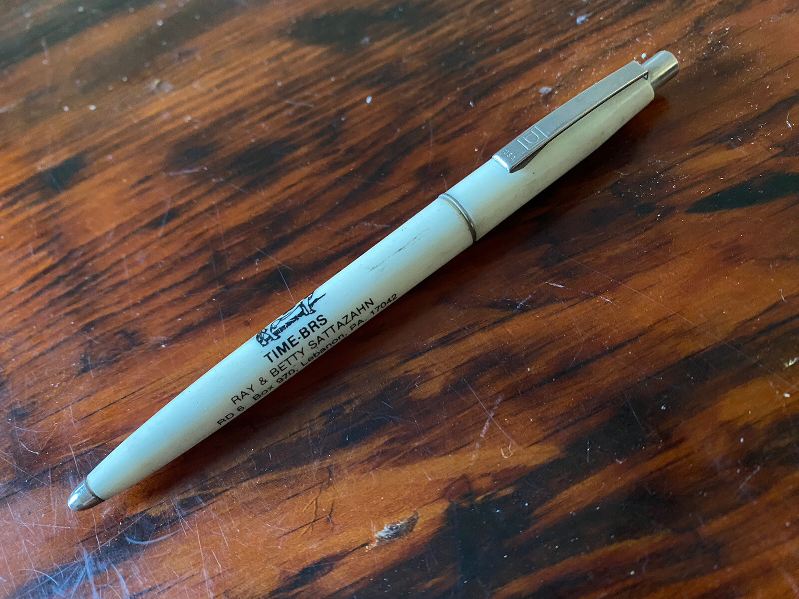 1980s Time BRS Ray Sattazahn Holstein Farm Lebanon PA Advertising Ink Pen