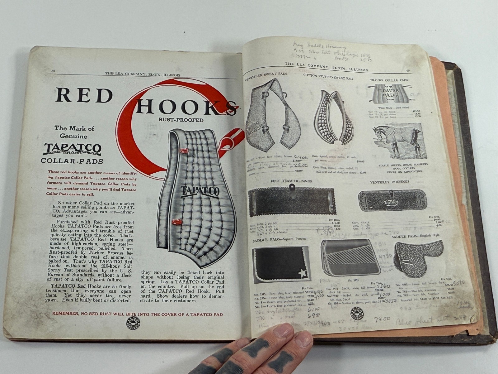 RARE 1890 Lea Co Horse Harness & Implement Catalog Book Saddles Elgin Illinois