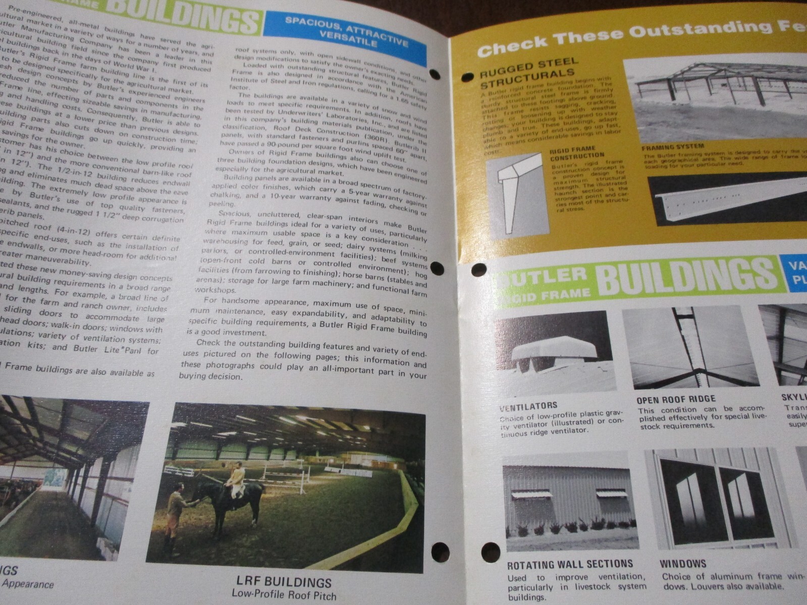 Butler Jamesway, & « Rigid Frame » Buildings, Sales Brochures, 2 items