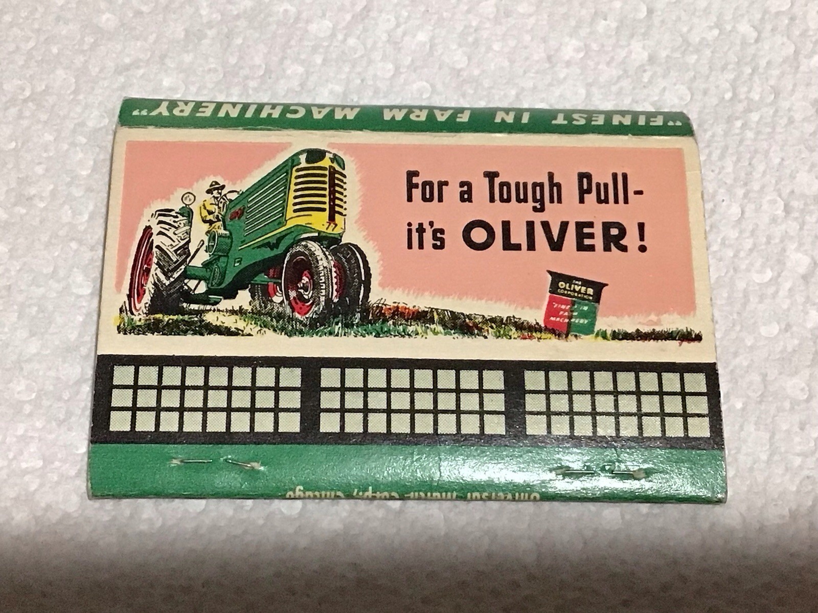 Oliver Matchbook Dighton Farm Equipment Dighton Kansas Advertising Phone 152