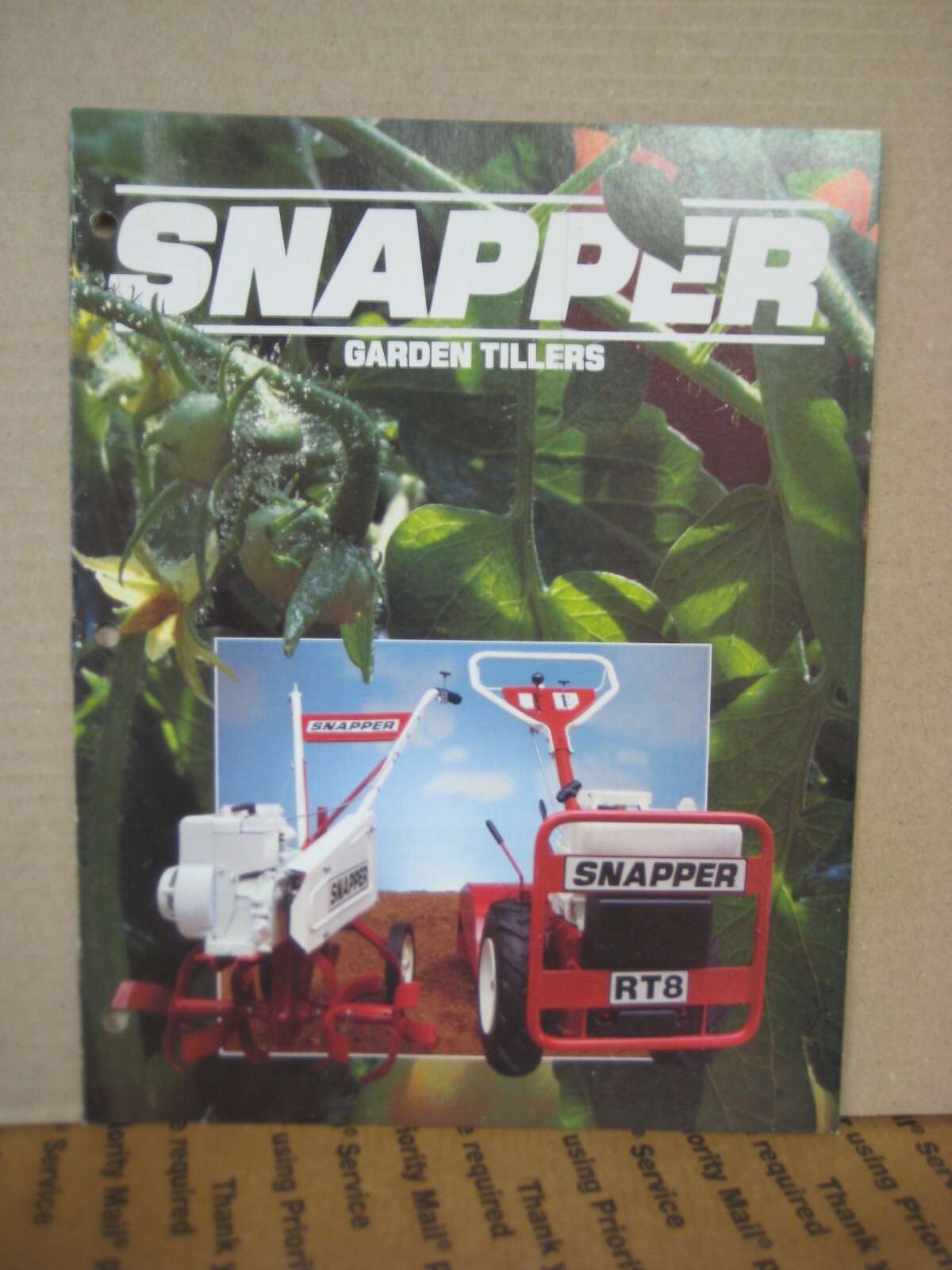 Original Snapper Garden Tillers Brochure Catalog 301T, R501TC, R5001, R8001S