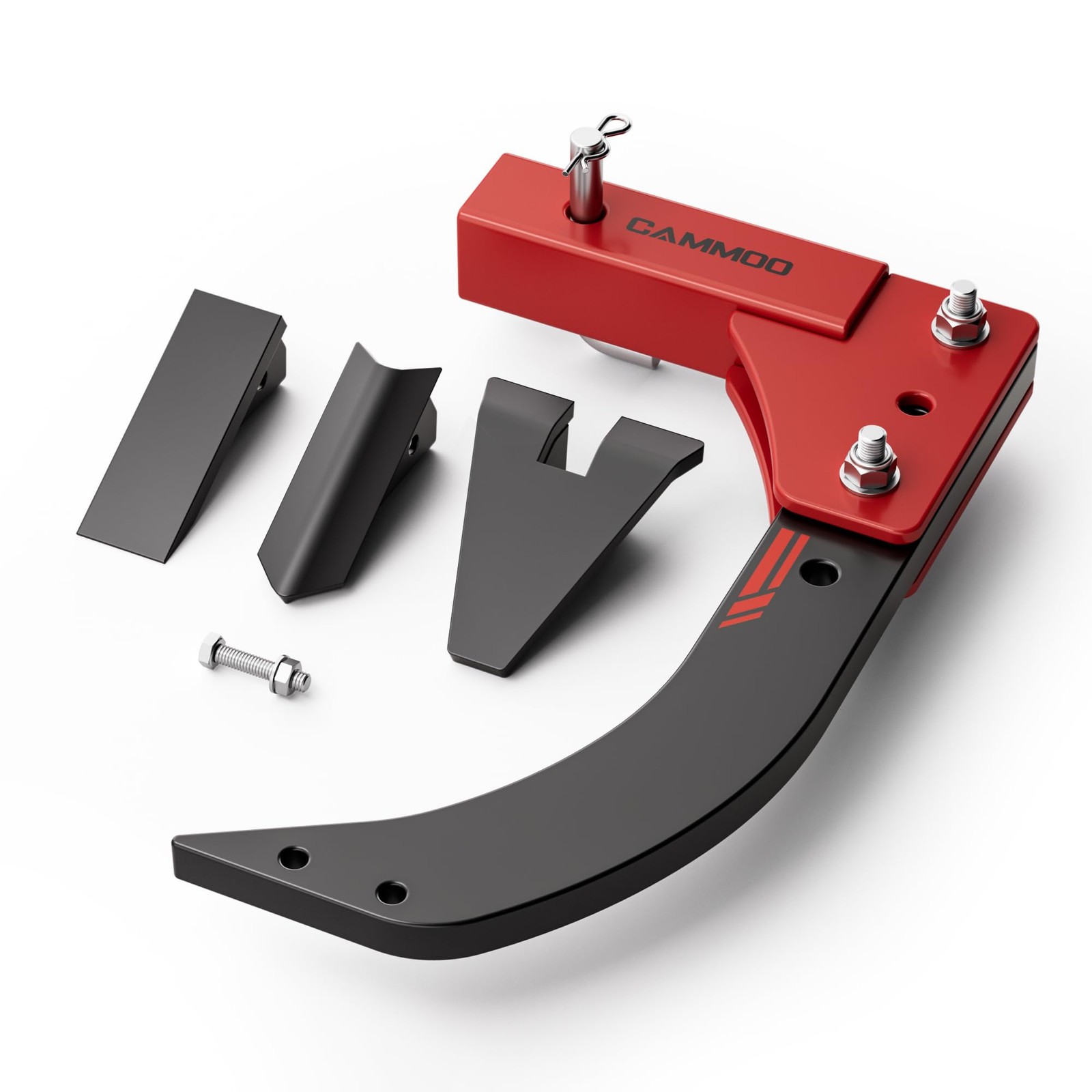 CAMMOO Hitch Mounted Trencher Ripper, 2&Prime; Receiver, Red