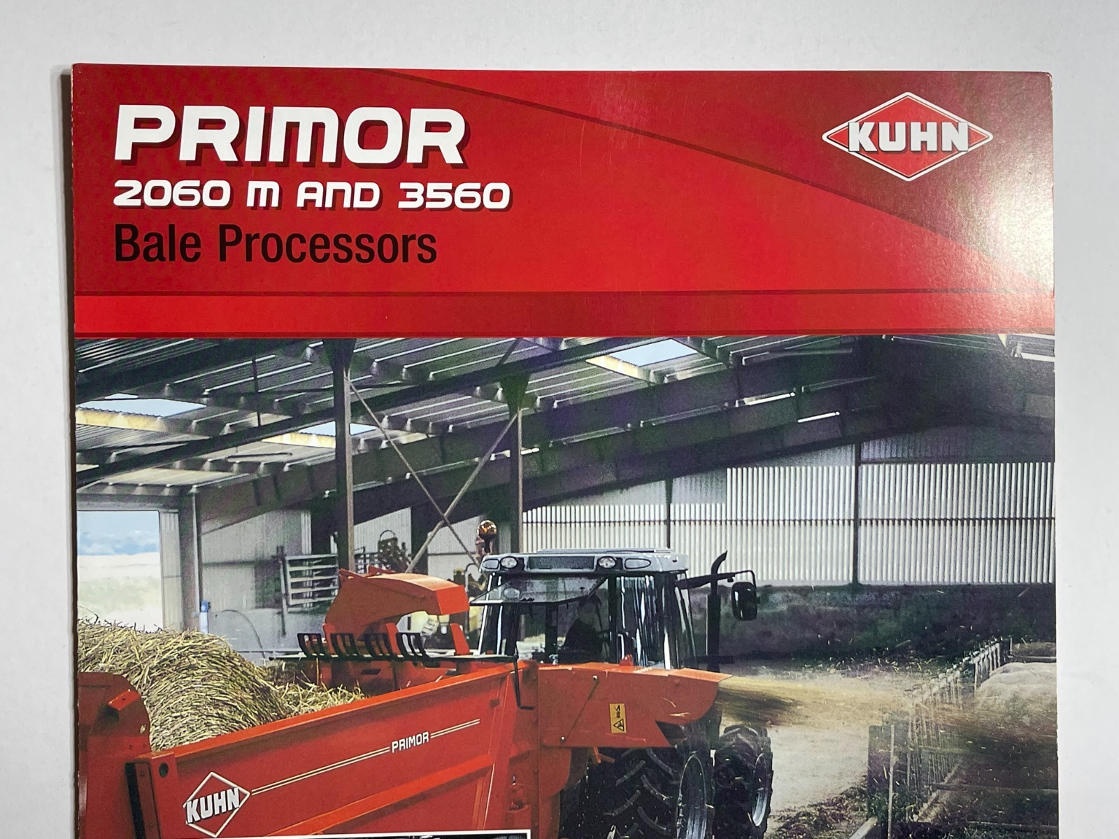 Kuhn Primor 2060 M and 3560 Bale Processors Sales Brochure *Showroom Booklet*