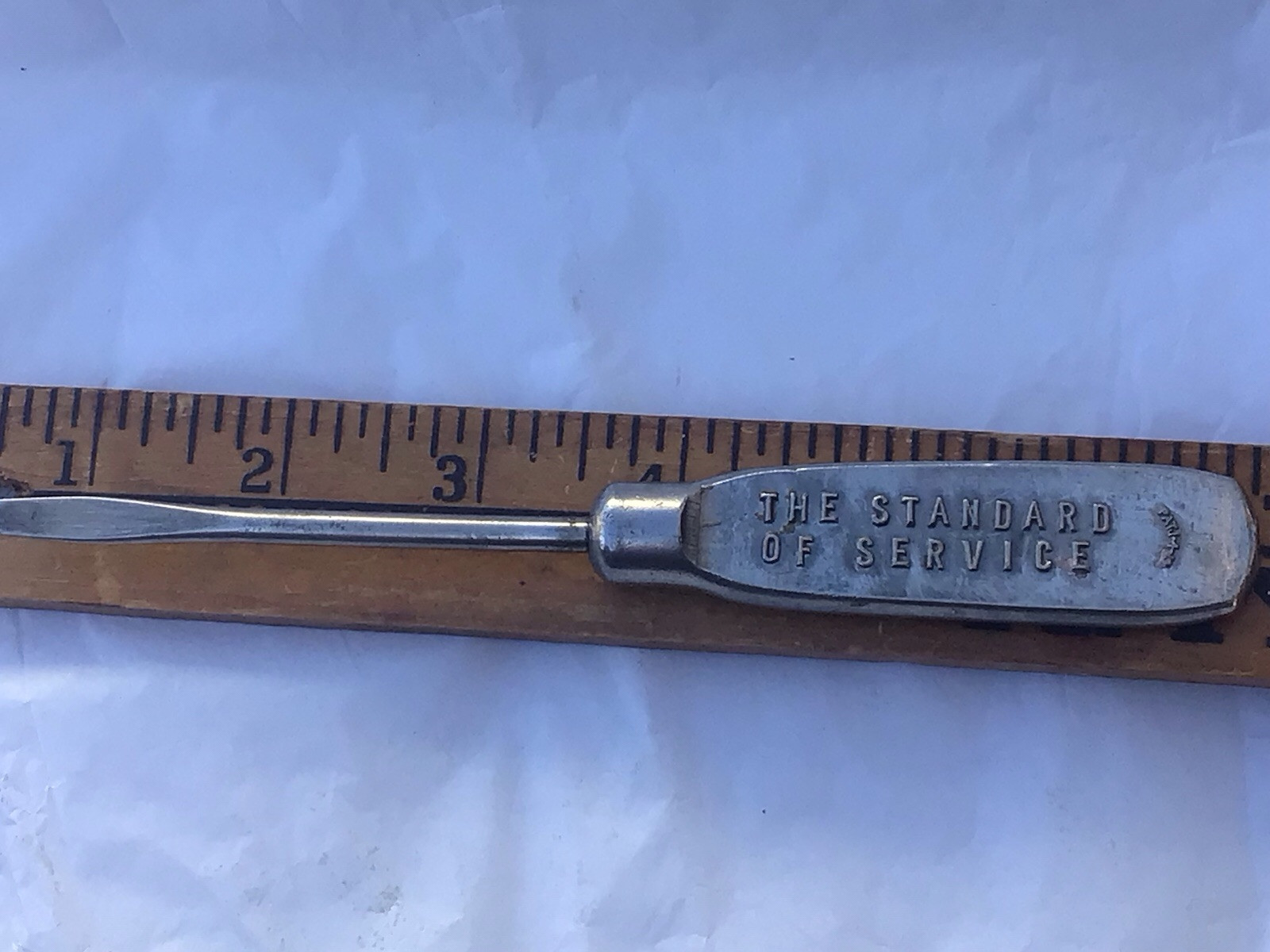 Vintage Screwdriver Hudson Gibbs Livestock Comm Sioux City Iowa Advertising