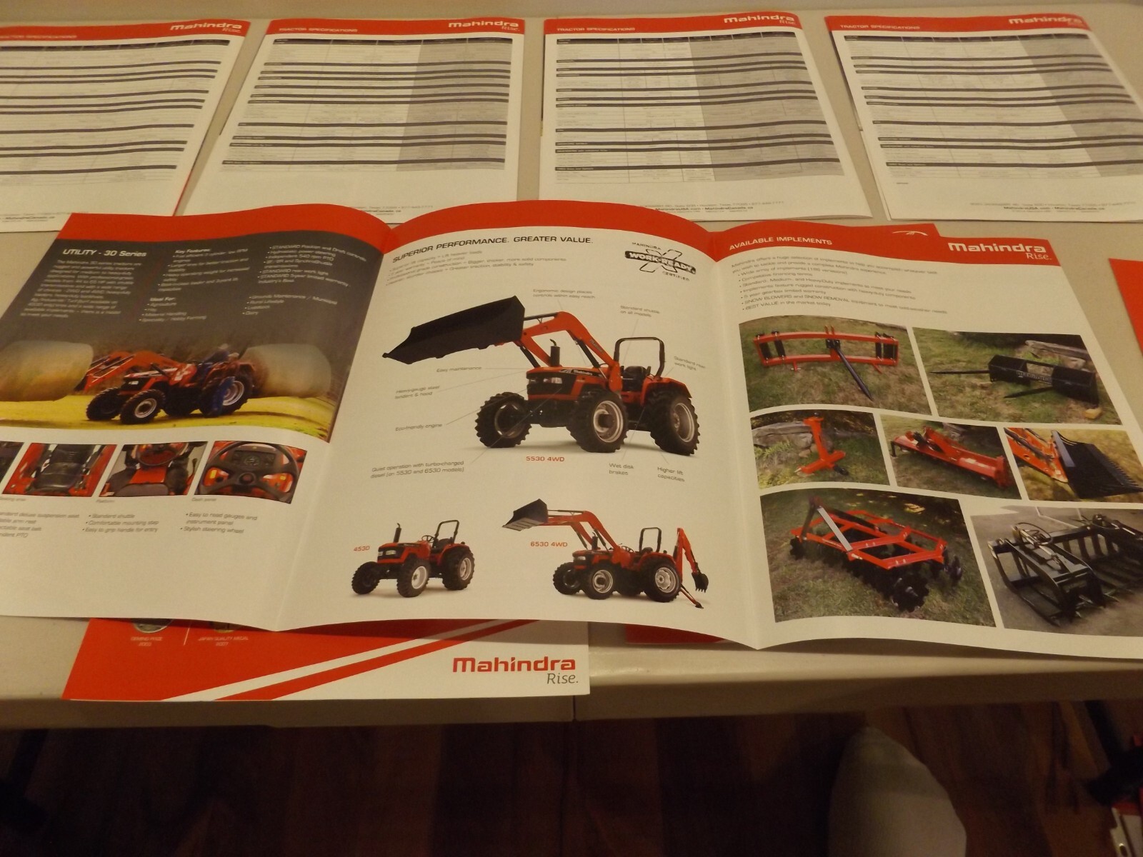 8-pc. MAHINDRA SERIES TRACTORS, 2014-2015