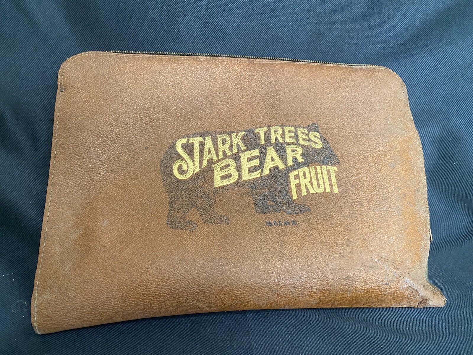 vtg stark trees bear fruit portfolio case advertising carrying case