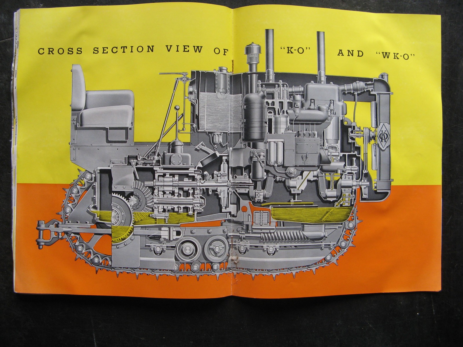 1936 ALLIS CHALMERS KO CRAWLER OIL TRACTOR Sales Booklet/Brochure DIESEL VINTAGE