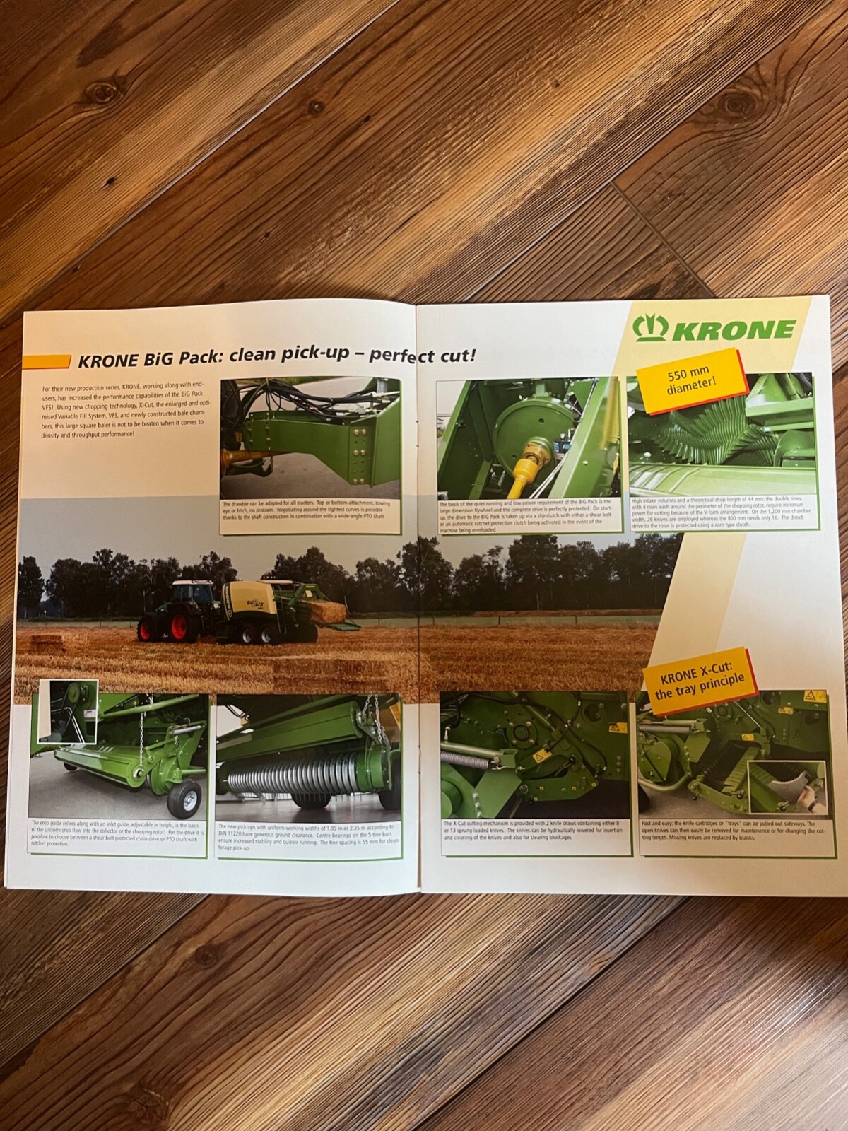 2005 Krone Big Pack VFS Large Square Baler sales brochure
