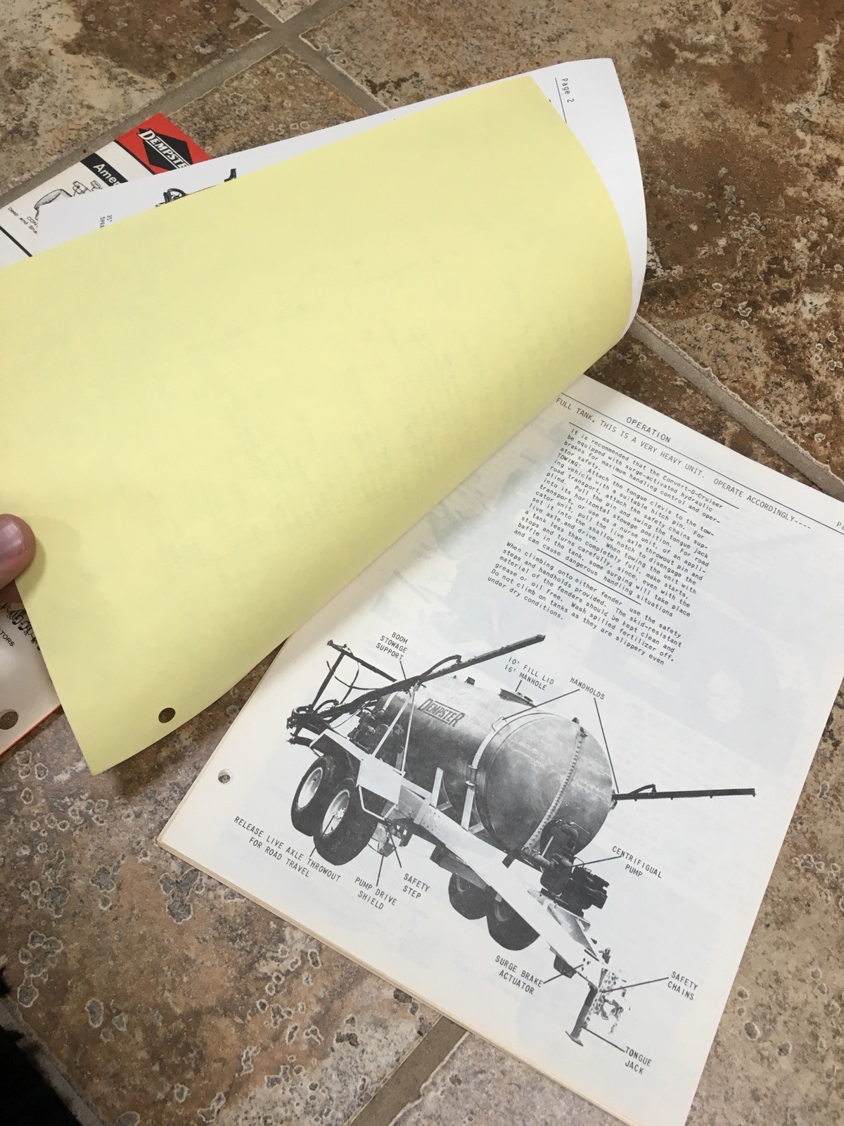 Dempster Industries Owners Manual Fertilizer Beatrice Nebraska