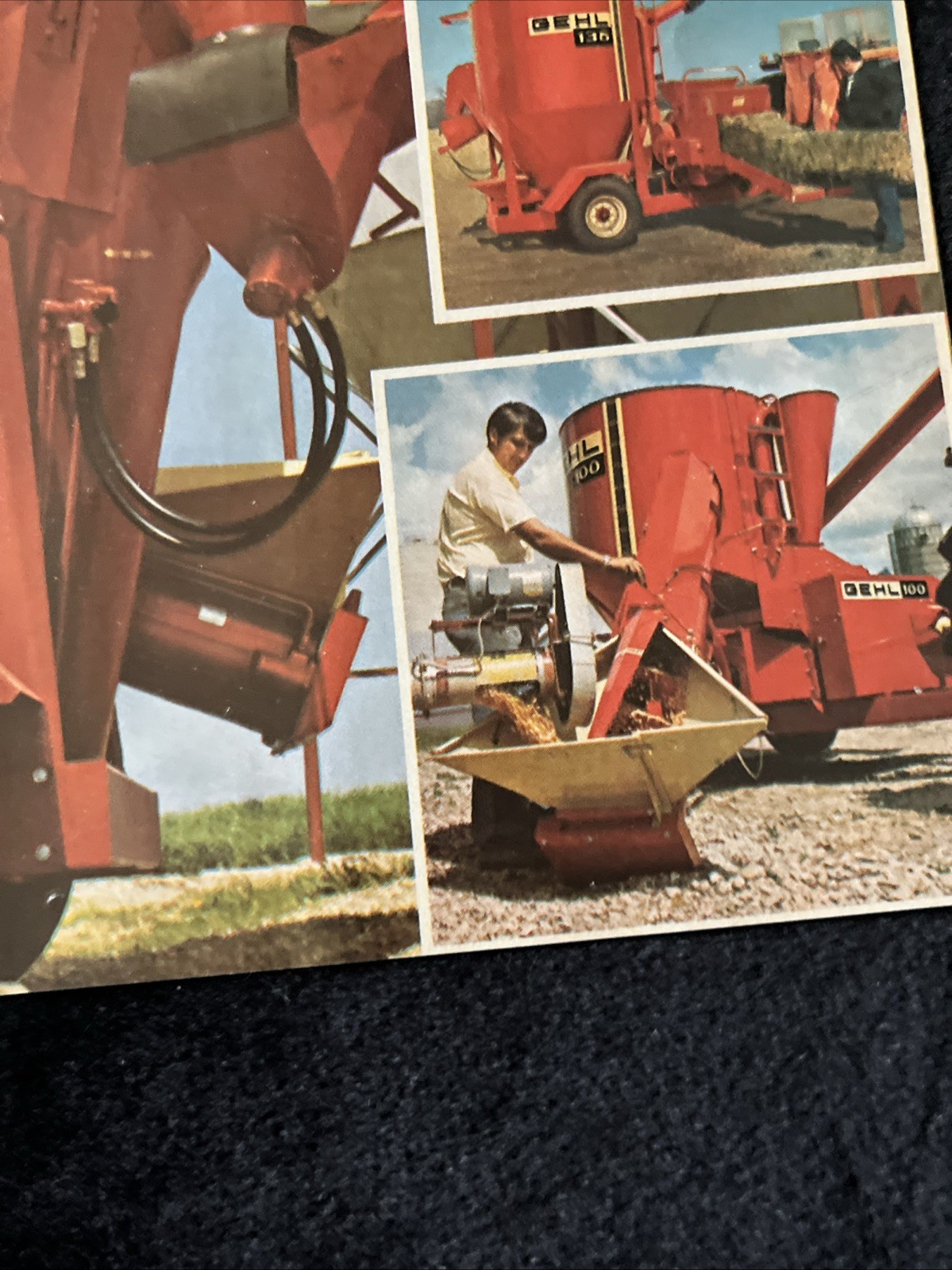 GEHL Farm Equipment Print Advertisement Hydraulic Mix All 1980 8×10