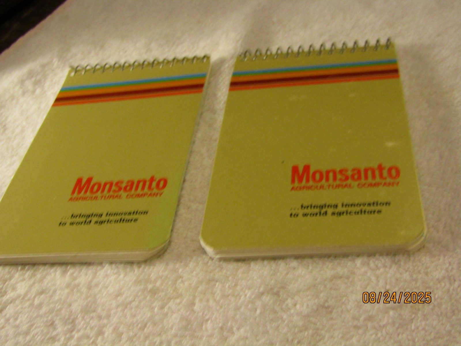 Vintage Monsanto Note Pads NOS Set of 2 MAP-6010 USA Hickory Printing Group MP21