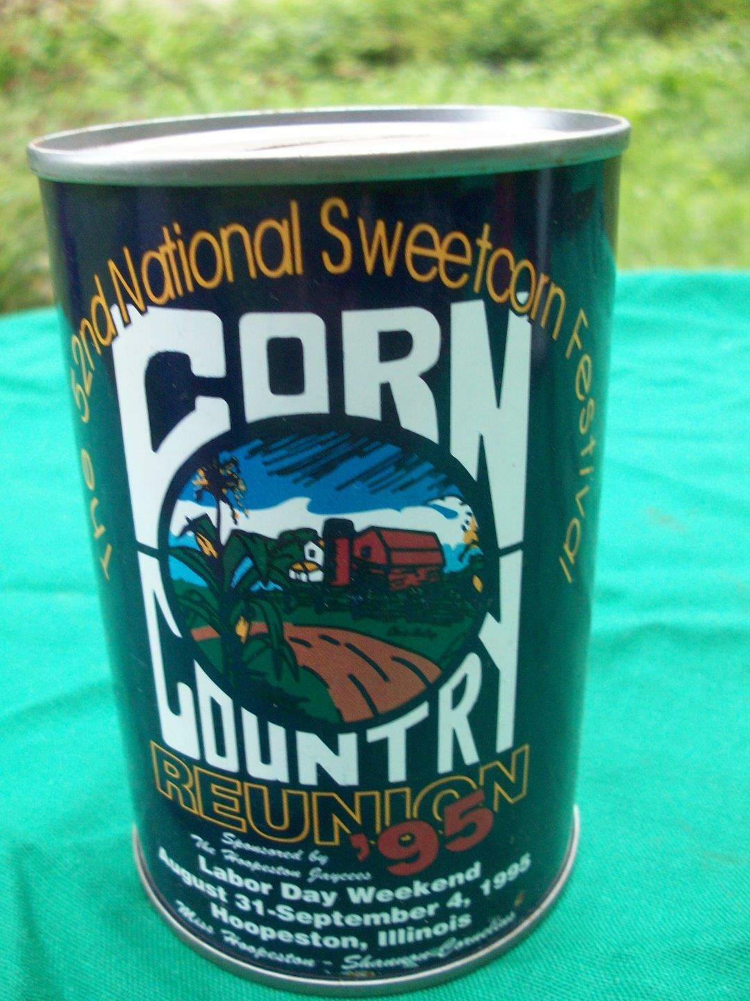 INDIANA FARM HOUSE FIND=HOOPESTON,ILLINOIS 1995 SWEETCORN FESTIVAL BANK