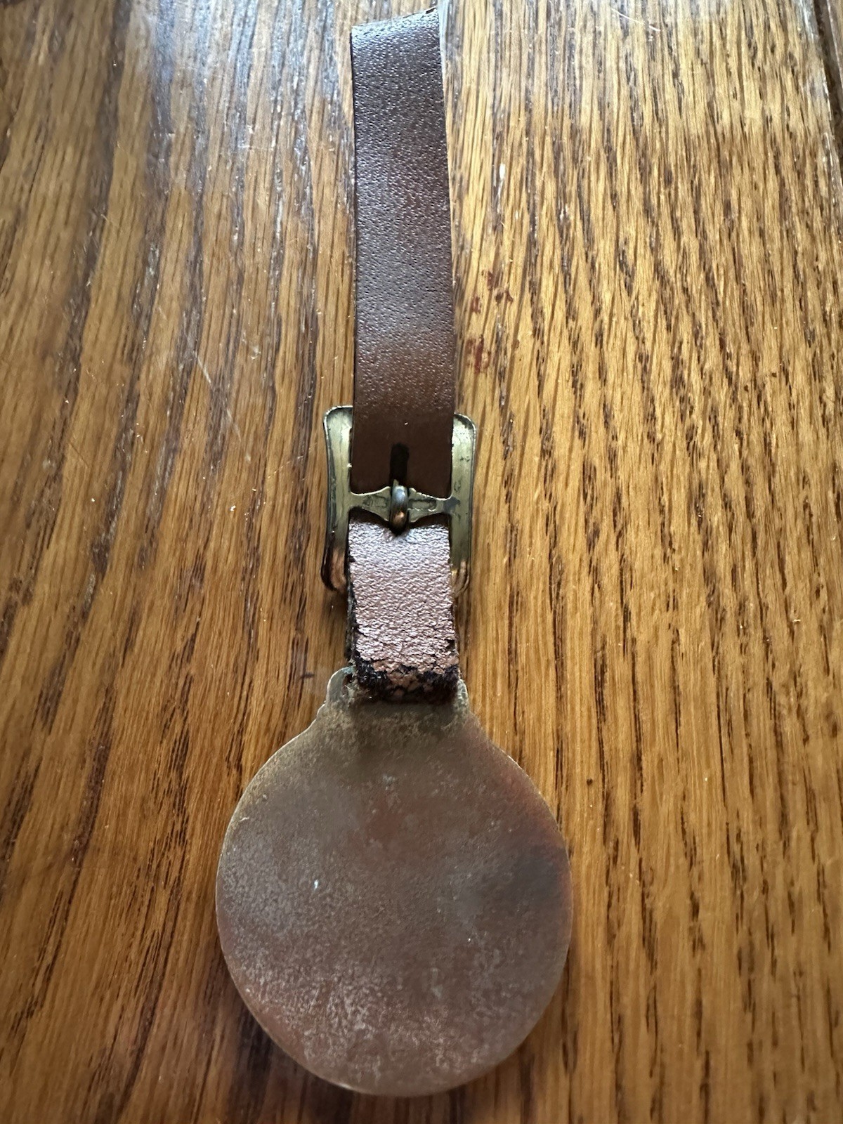 Vintage Bucyrus Erie Watch Fob – Brass With Leather Strap