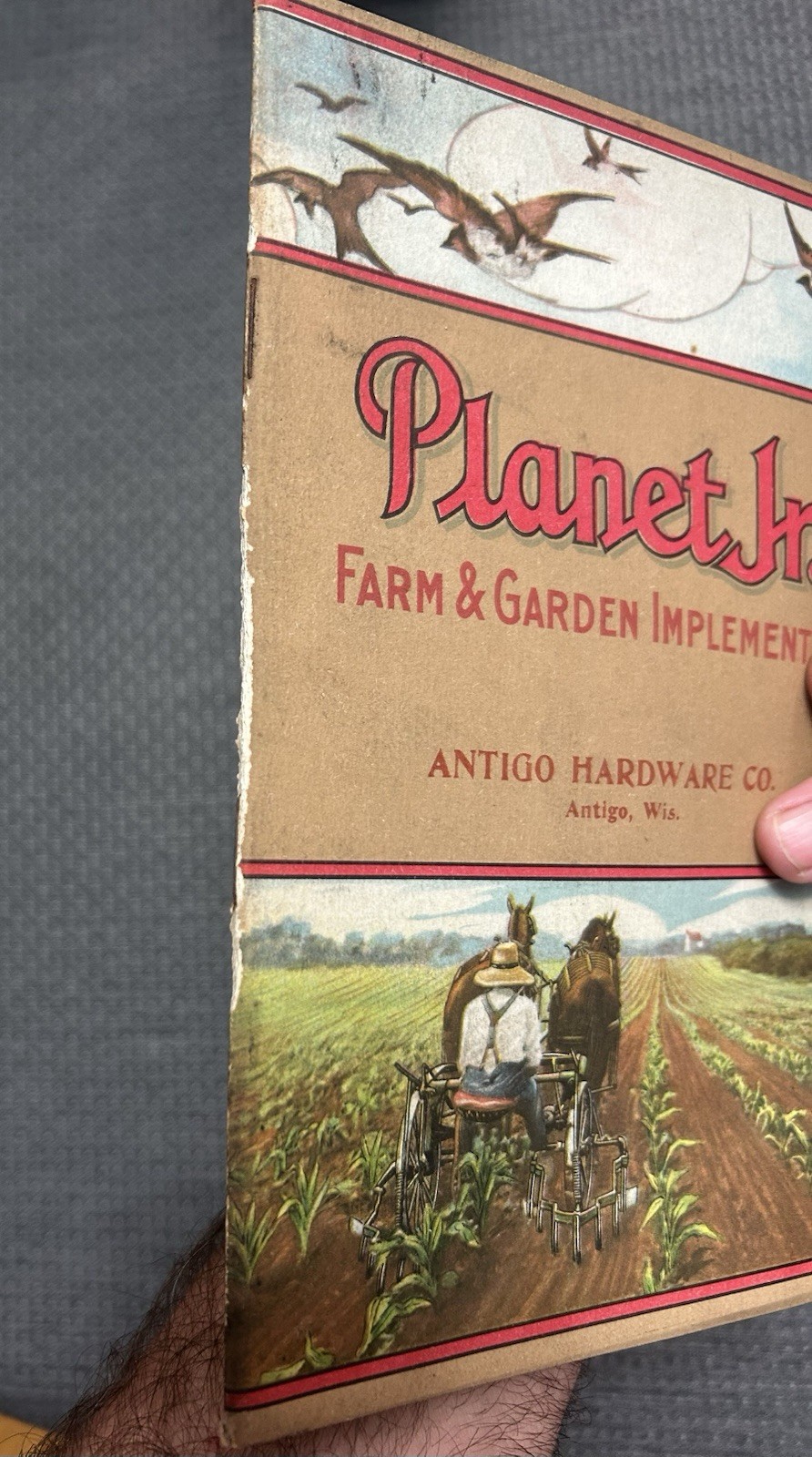 1912 Planet Jr Catalog- Original Old Stock From Turn Of Century Hardware Store