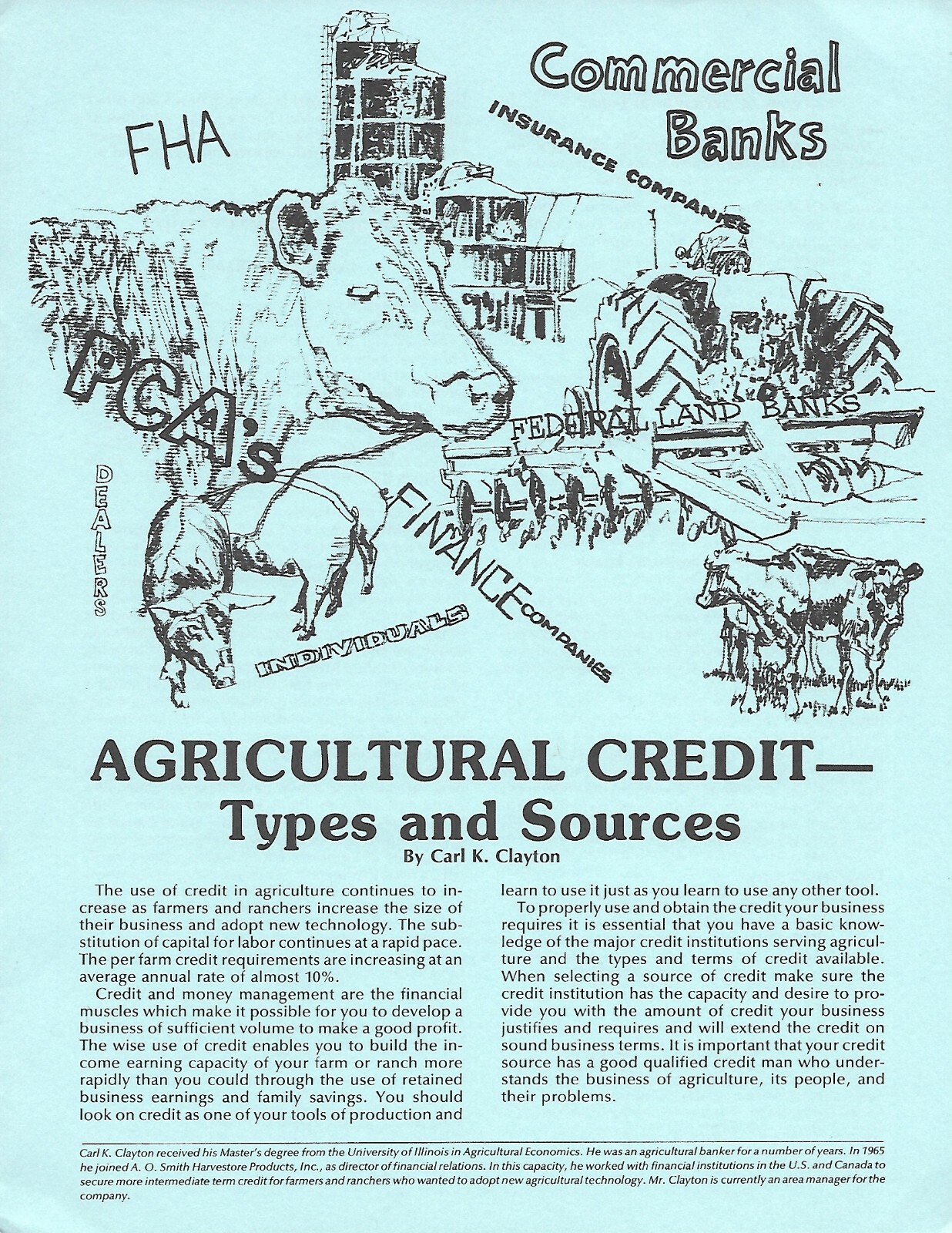 Farm Brochure – A O Smith Harvestore – Agricultural Credit Types Sources (F8423)